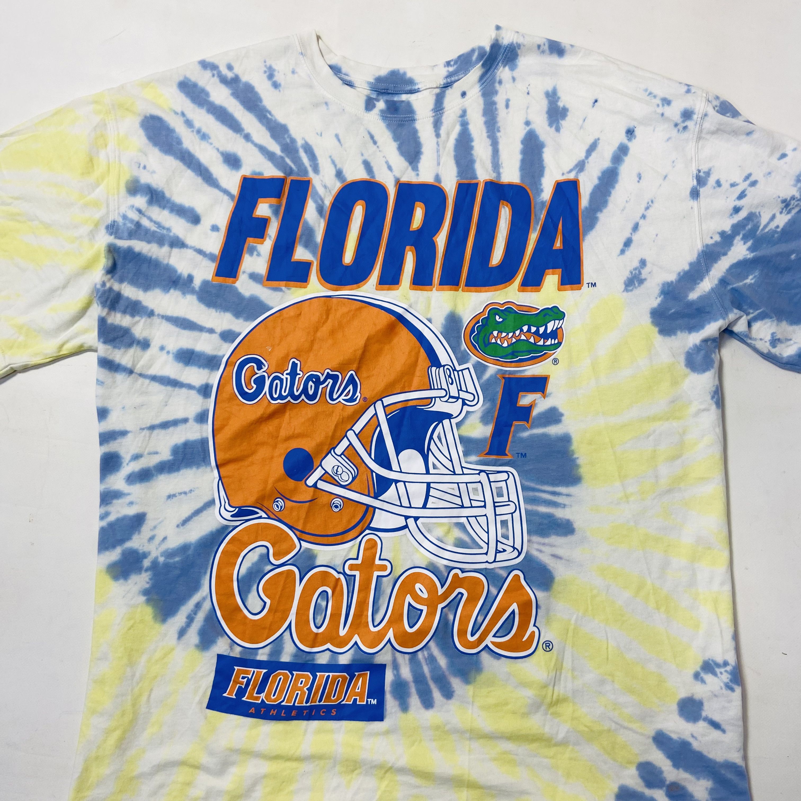 Vintage 2000s FLORIDA GATORS RARE ACID TIE DYE OVERSIZED TEE Size US L / EU 52-54 / 3 - 2 Thumbnail