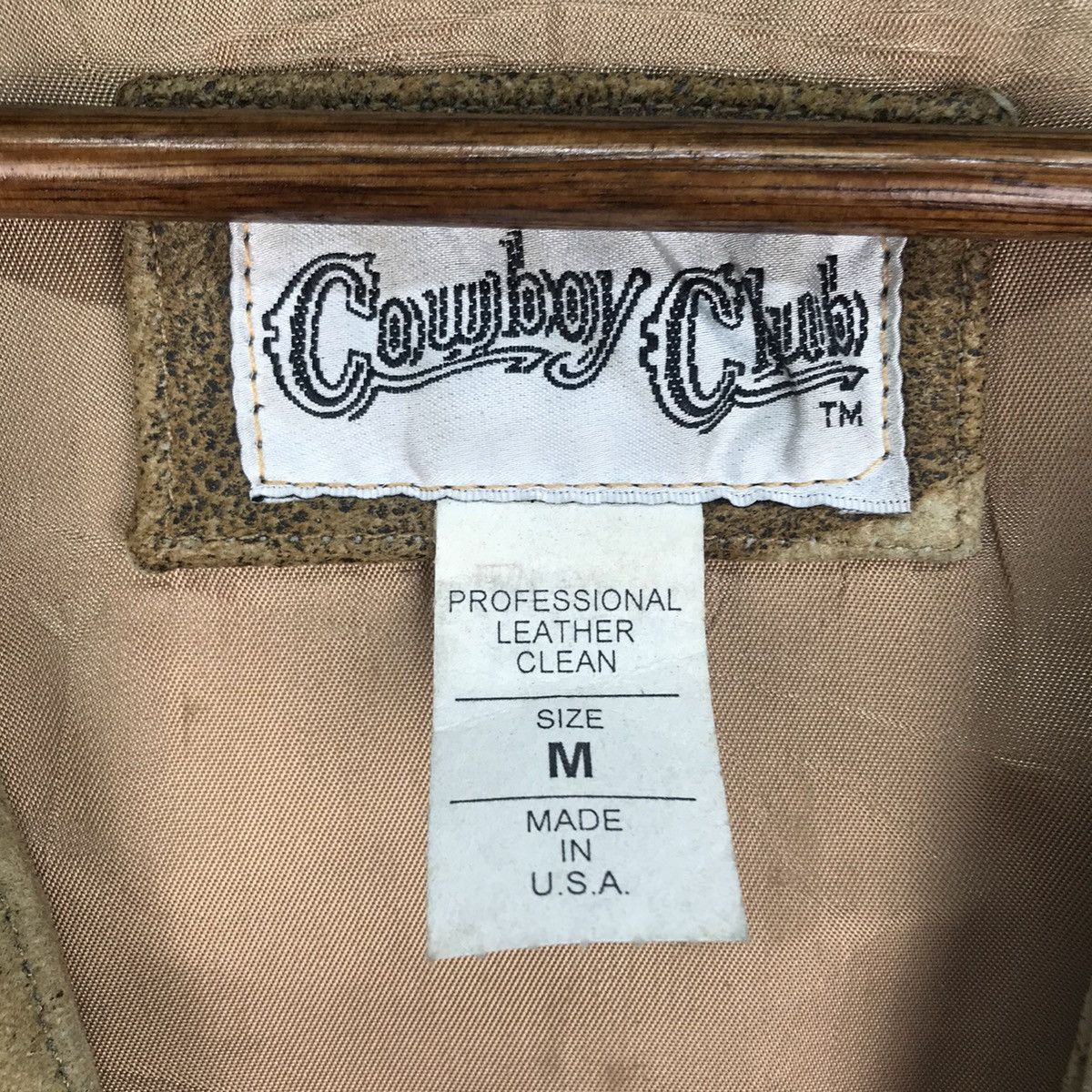 Genuine Leather Vintage Cowboy Club Leather Vest Size US M / EU 48-50 / 2 - 7 Thumbnail