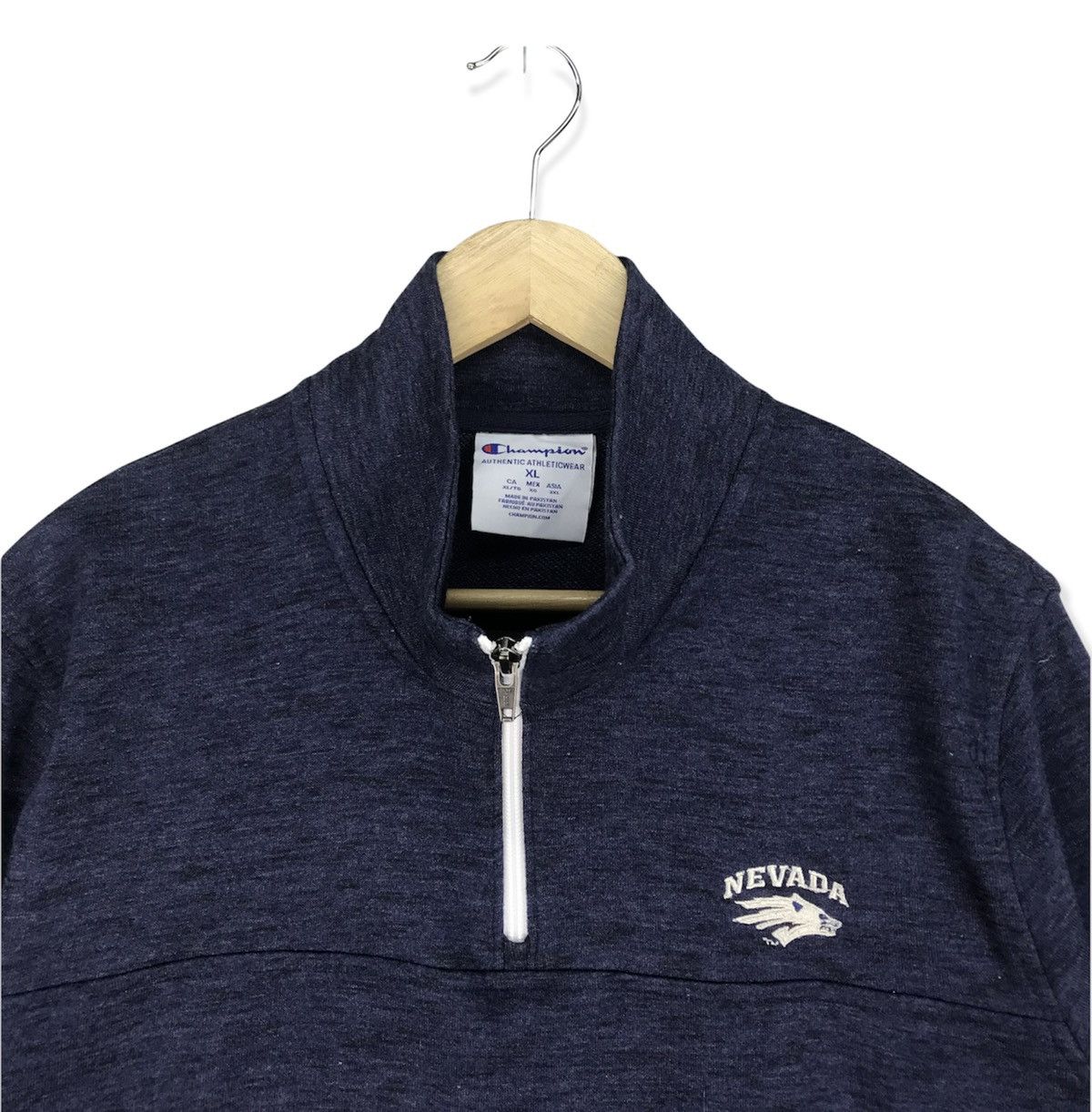 Champion Vintage Champion Nevada Half Zip Sweatshirt Size US XL / EU 56 / 4 - 2 Thumbnail