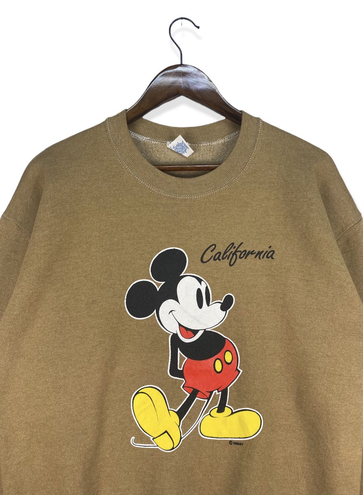 Disney Vintage 90s Mickey California Sweatshirt Size US L / EU 52-54 / 3 - 2 Thumbnail