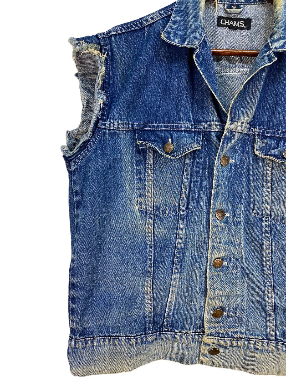 Vintage Vintage Chams Denim Vest Size US S / EU 44-46 / 1 - 5 Thumbnail