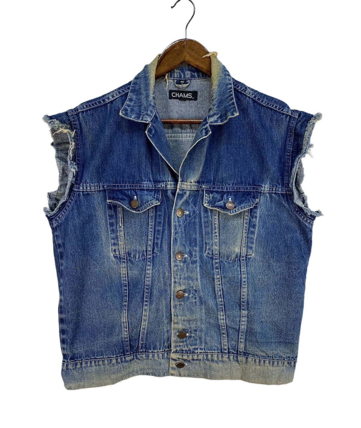 Vintage Vintage Chams Denim Vest Size US S / EU 44-46 / 1 - 2 Thumbnail