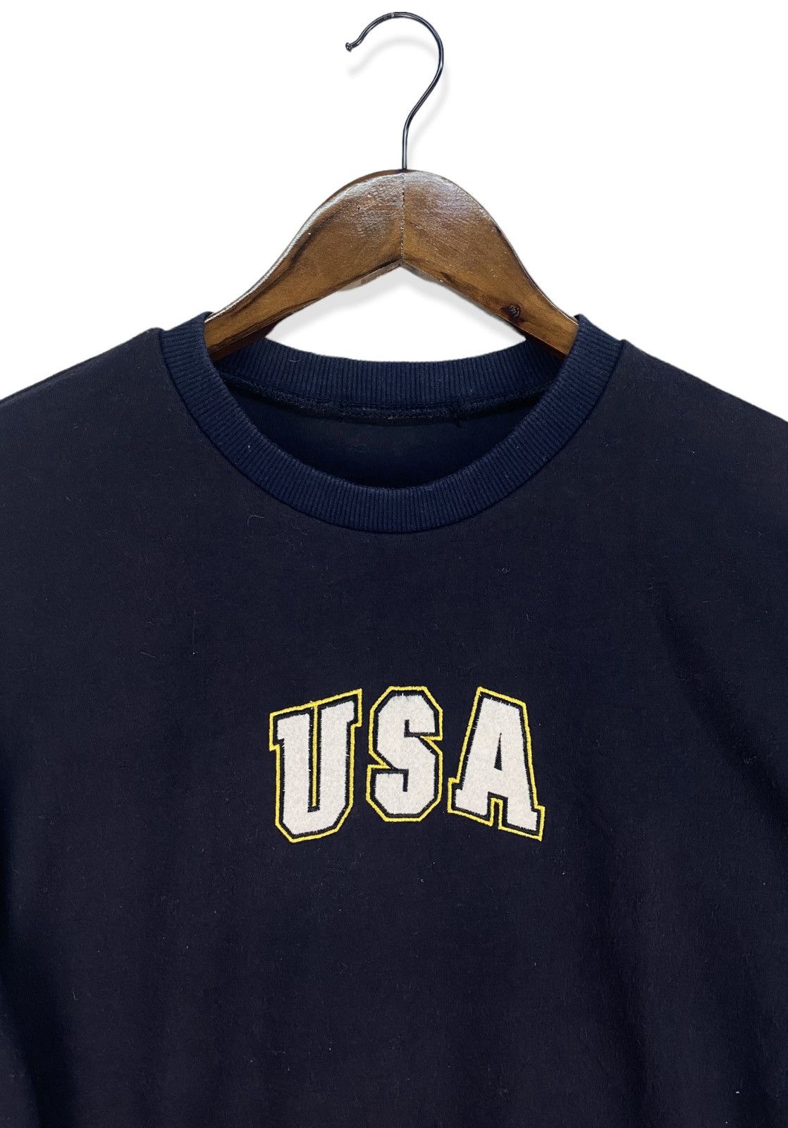 Vintage USA SPELLOUT SWEATSHIRT Size US S / EU 44-46 / 1 - 2 Thumbnail