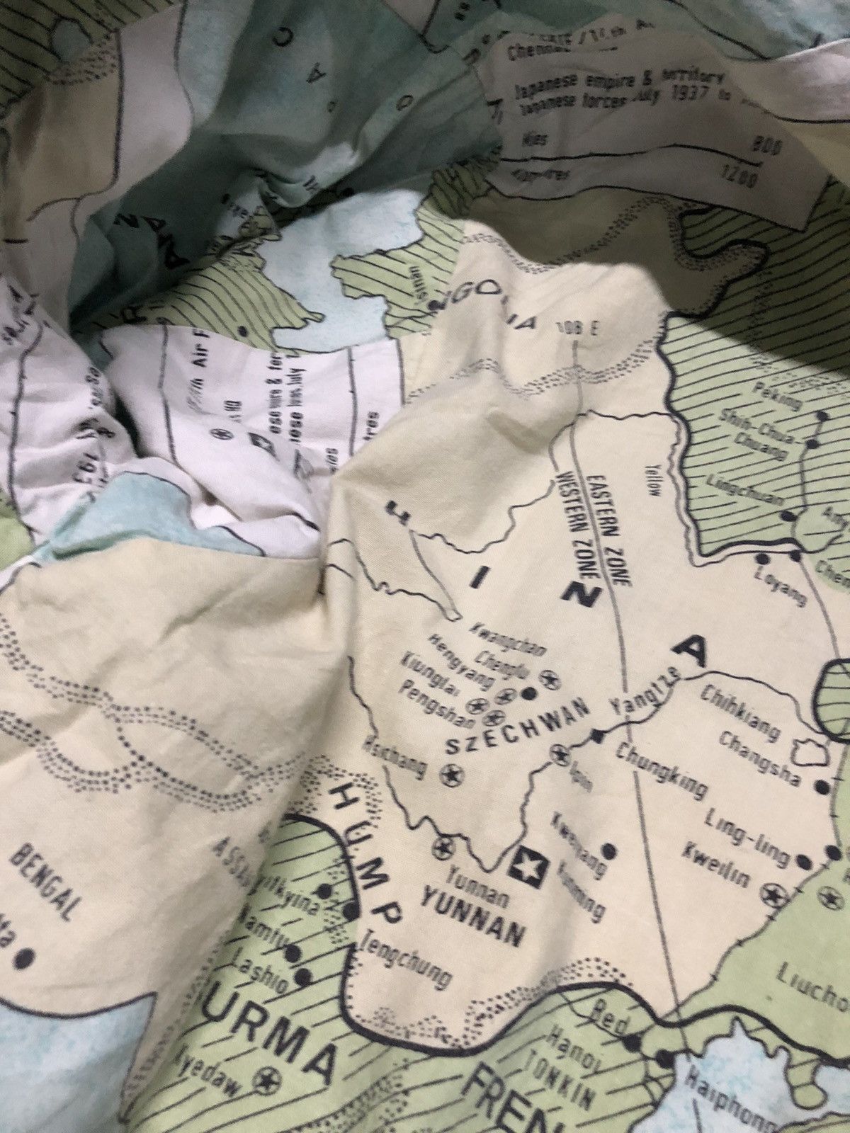 Avirex VTG 80s AVIREX AVIATOR FLIGHT MAP COTTON JACKET Size US M / EU 48-50 / 2 - 10 Thumbnail