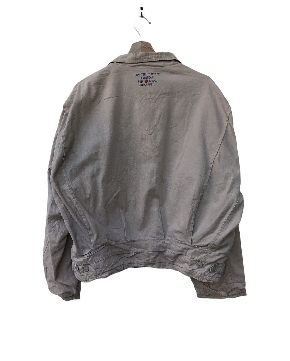 Avirex VTG 80s AVIREX AVIATOR FLIGHT MAP COTTON JACKET Size US M / EU 48-50 / 2 - 4 Thumbnail