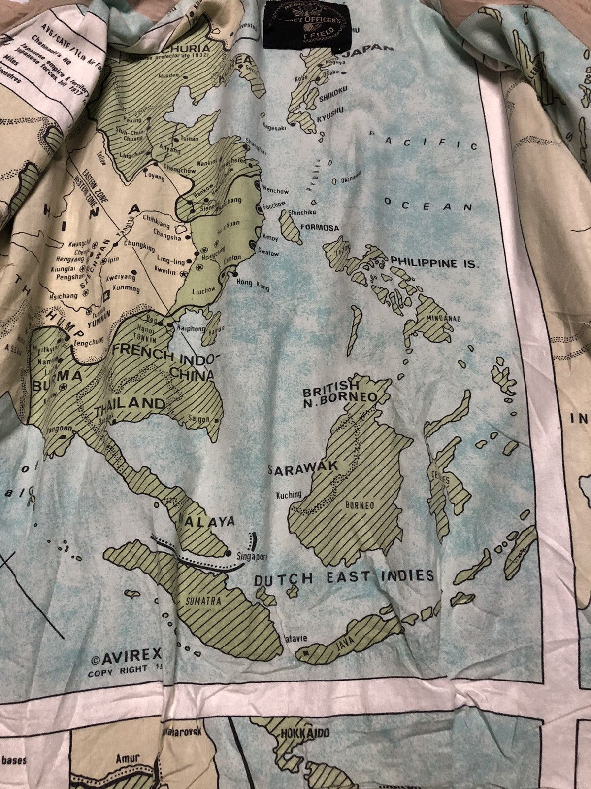 Avirex VTG 80s AVIREX AVIATOR FLIGHT MAP COTTON JACKET Size US M / EU 48-50 / 2 - 13 Thumbnail