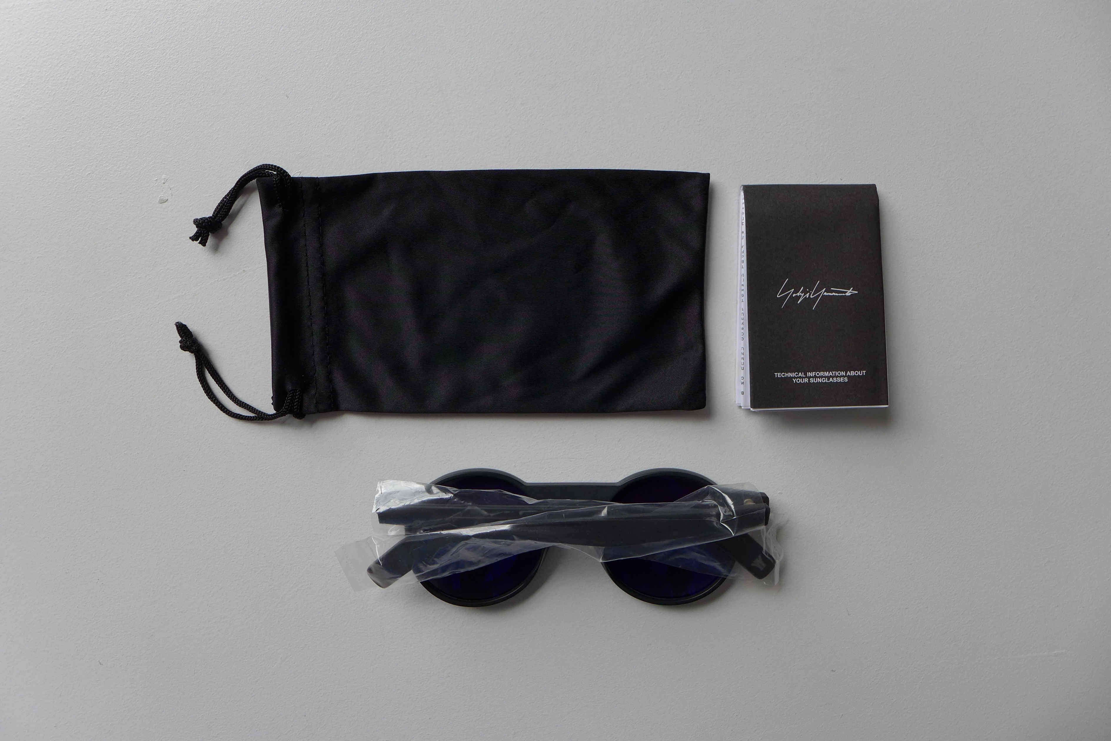 Yohji Yamamoto Yohji Yamamoto YY5014 Round Sunglasses - Matte Black- Size ONE SIZE - 5 Thumbnail