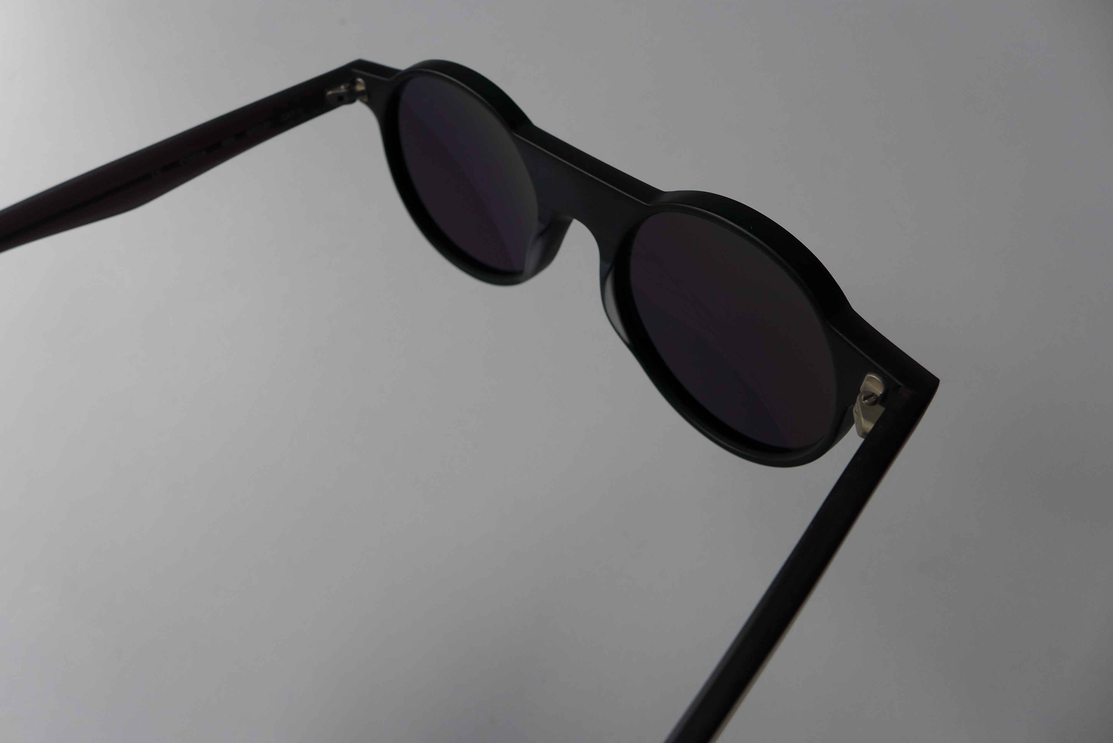 Yohji Yamamoto Yohji Yamamoto YY5014 Round Sunglasses - Matte Black- Size ONE SIZE - 14 Thumbnail