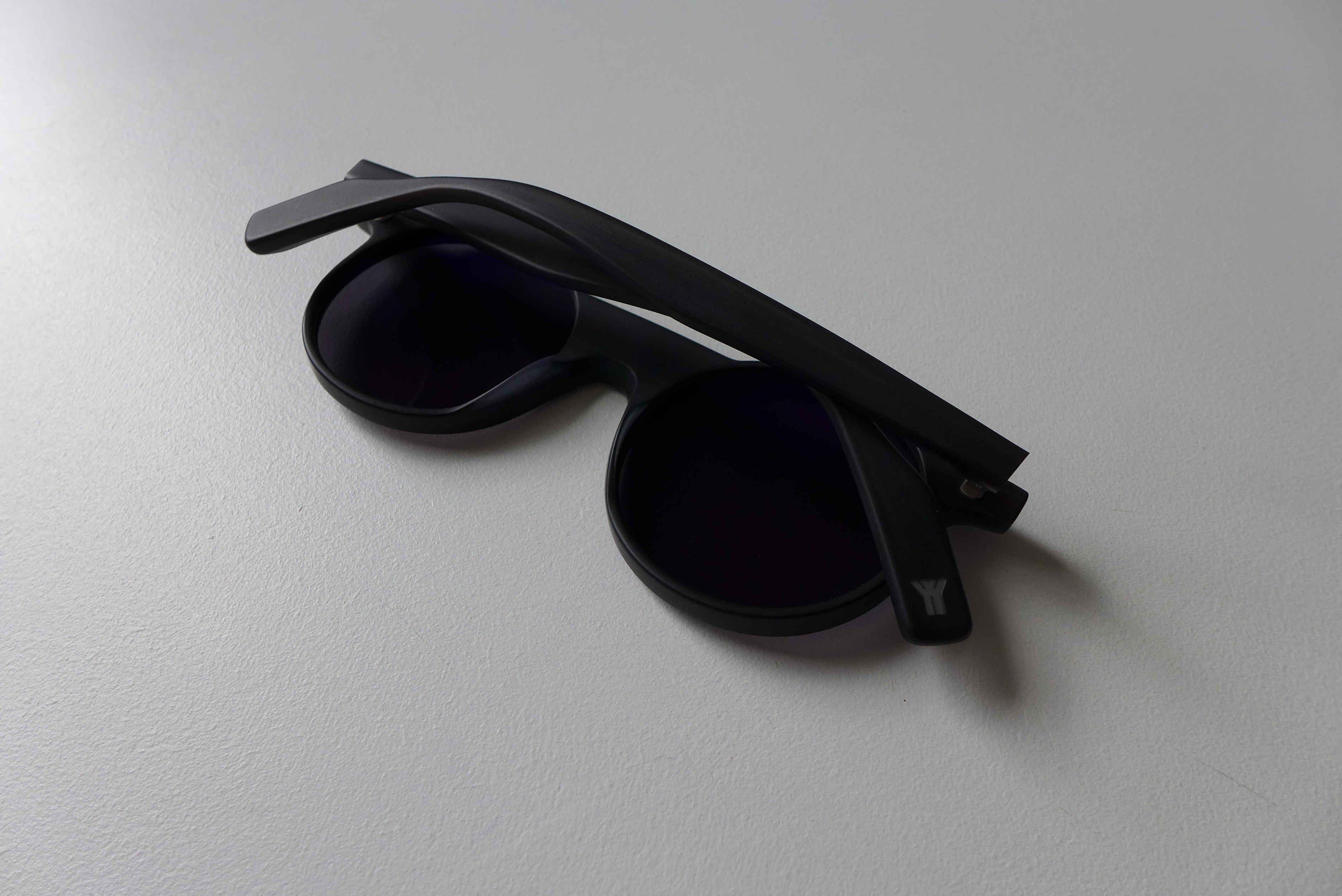 Yohji Yamamoto Yohji Yamamoto YY5014 Round Sunglasses - Matte Black- Size ONE SIZE - 8 Thumbnail