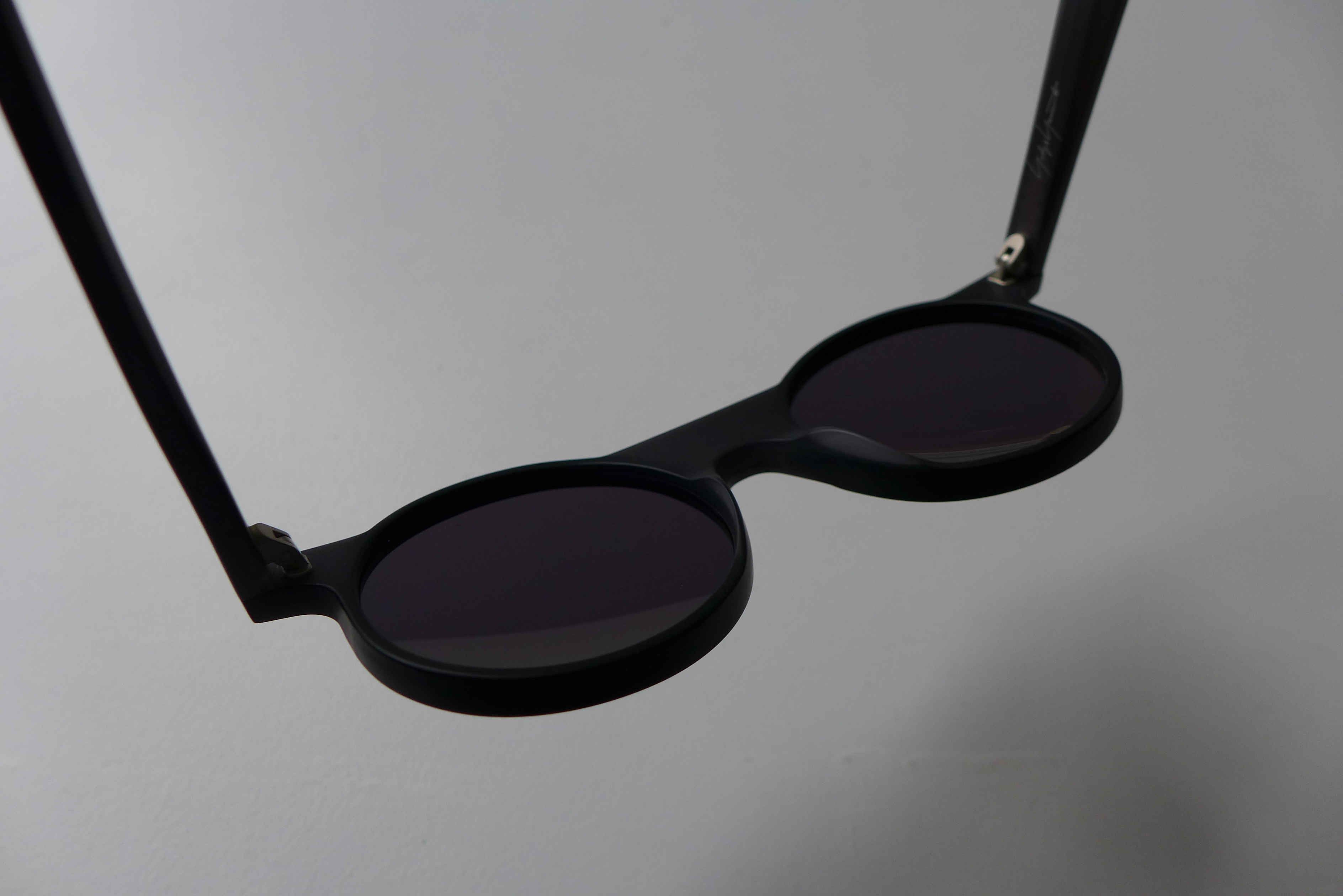Yohji Yamamoto Yohji Yamamoto YY5014 Round Sunglasses - Matte Black- Size ONE SIZE - 12 Thumbnail