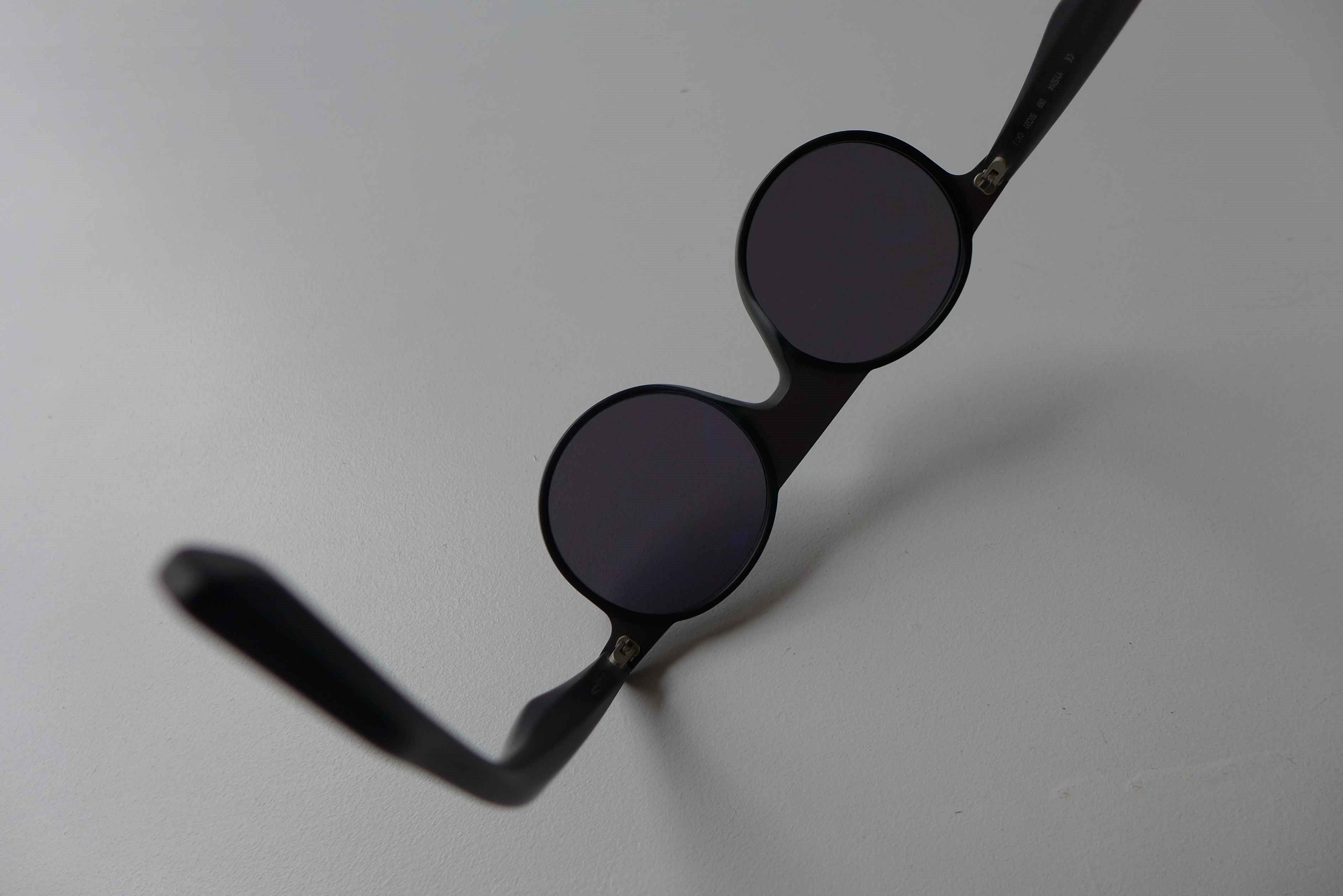 Yohji Yamamoto Yohji Yamamoto YY5014 Round Sunglasses - Matte Black- Size ONE SIZE - 13 Thumbnail