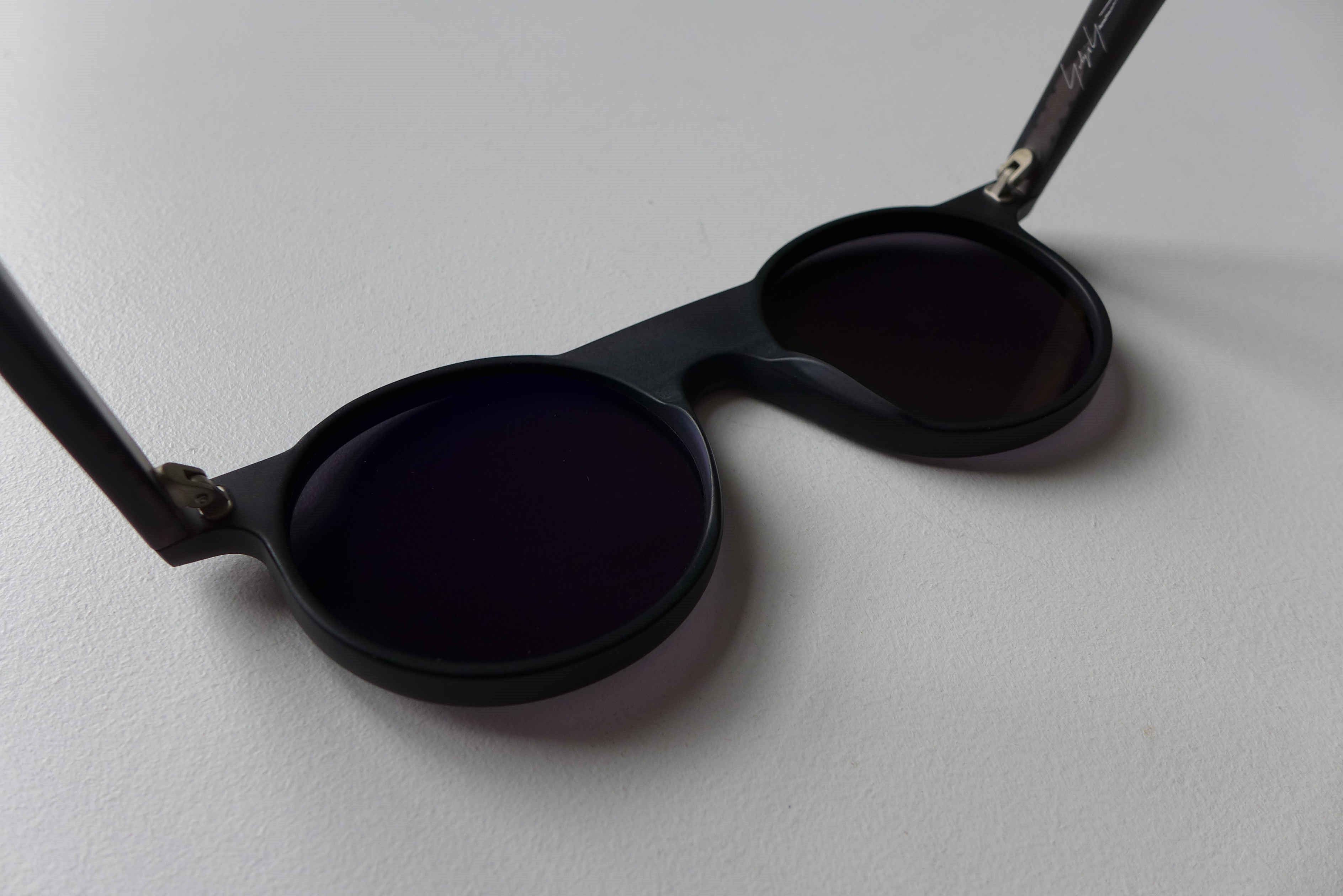Yohji Yamamoto Yohji Yamamoto YY5014 Round Sunglasses - Matte Black- Size ONE SIZE - 9 Thumbnail