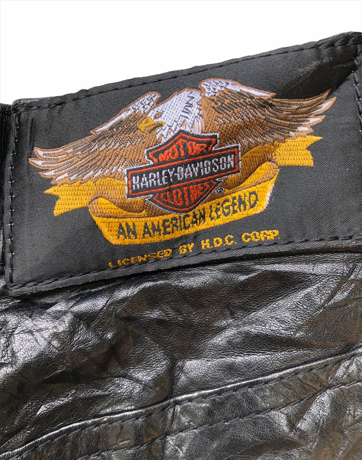 Genuine Leather Vintage Harley Davidson Leather Pants Size US 29 - 6 Thumbnail