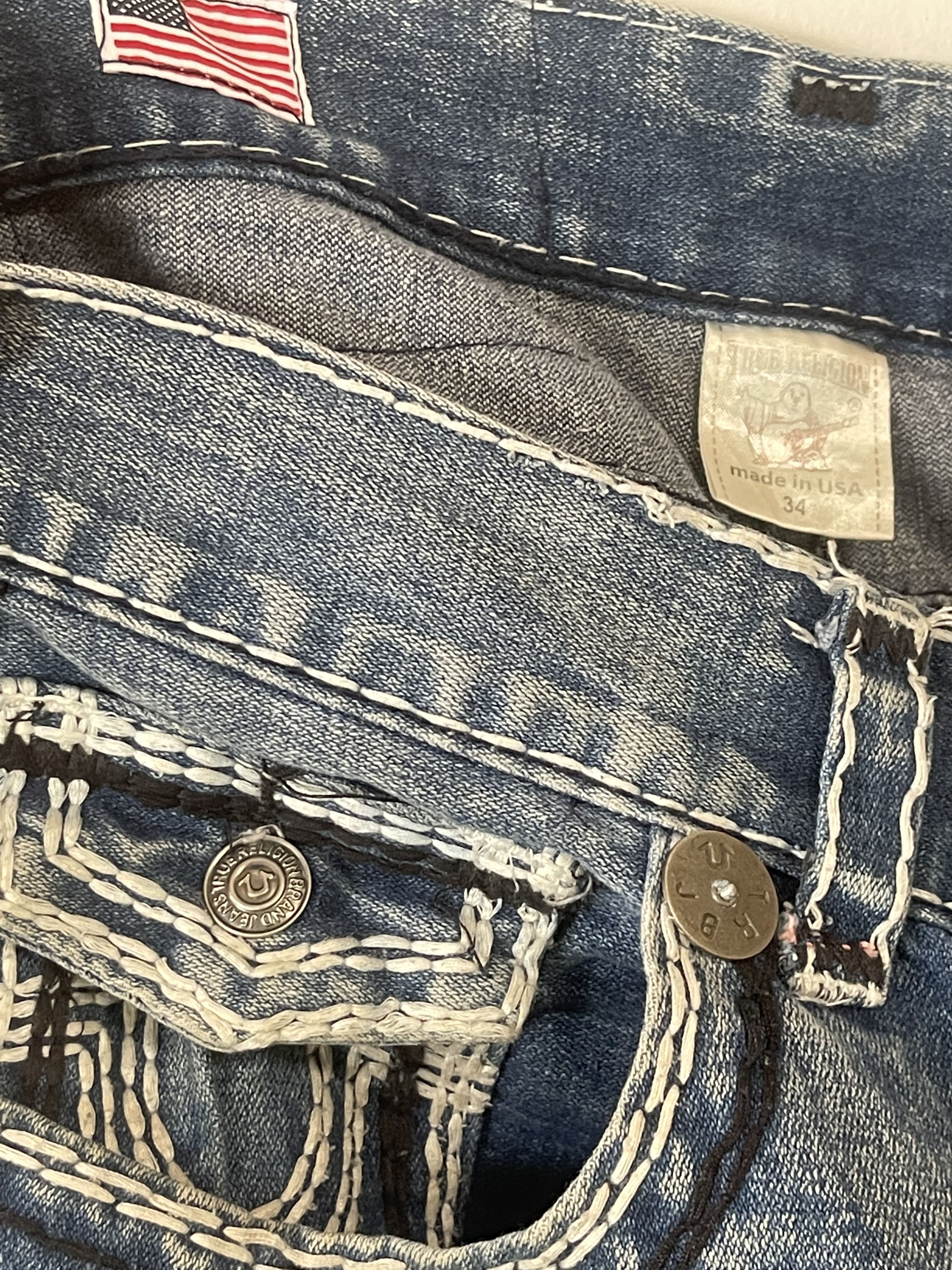 True Religion 🔥 biker bermuda shorts True religion size 34 L Size US 34 / EU 50 - 6 Thumbnail