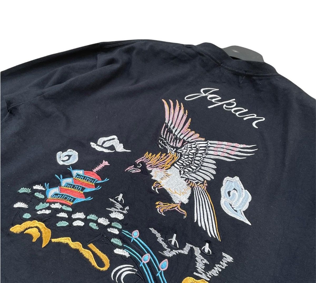 Japanese Brand Sukajan Eagle Emboiderey Tshirt Size US XL / EU 56 / 4 - 5 Thumbnail