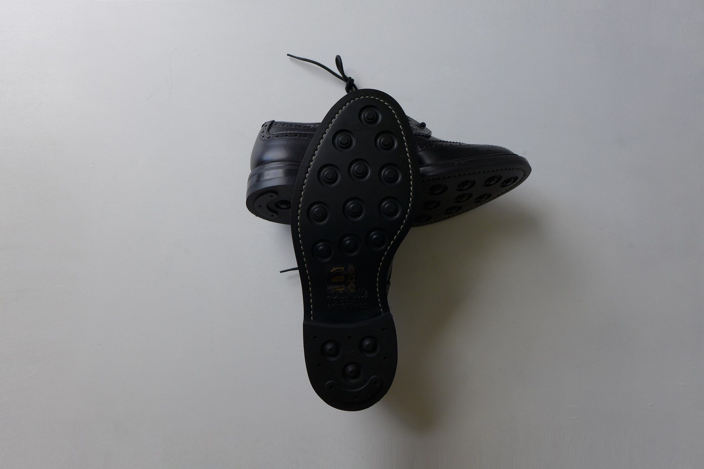 Tricker's Trickers Bourton Brogue Shoe -- Black Calf Leather Size US 11 / EU 44 - 17 Thumbnail