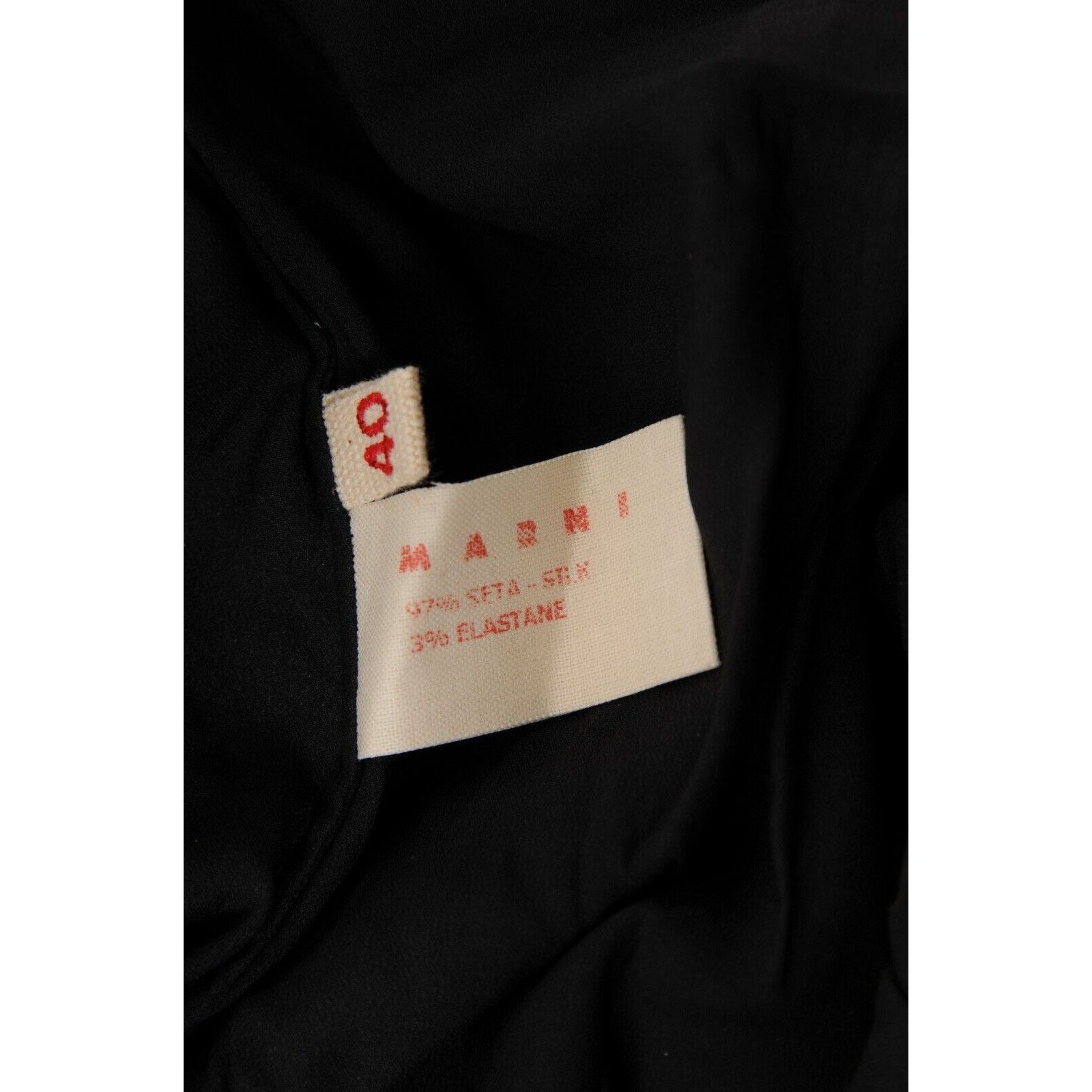 Marni Black Stretch Silk Vintage Tank Top Size S / US 4 / IT 40 - 10 Thumbnail