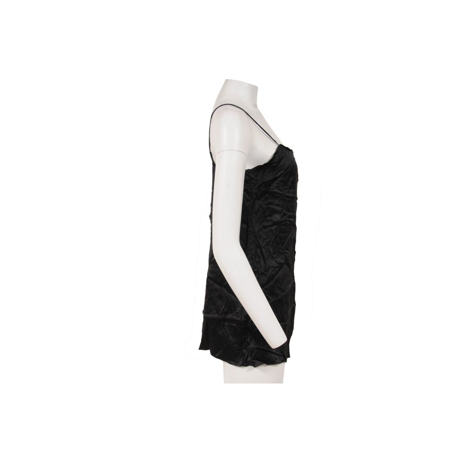 Marni Black Stretch Silk Vintage Tank Top Size S / US 4 / IT 40 - 6 Thumbnail