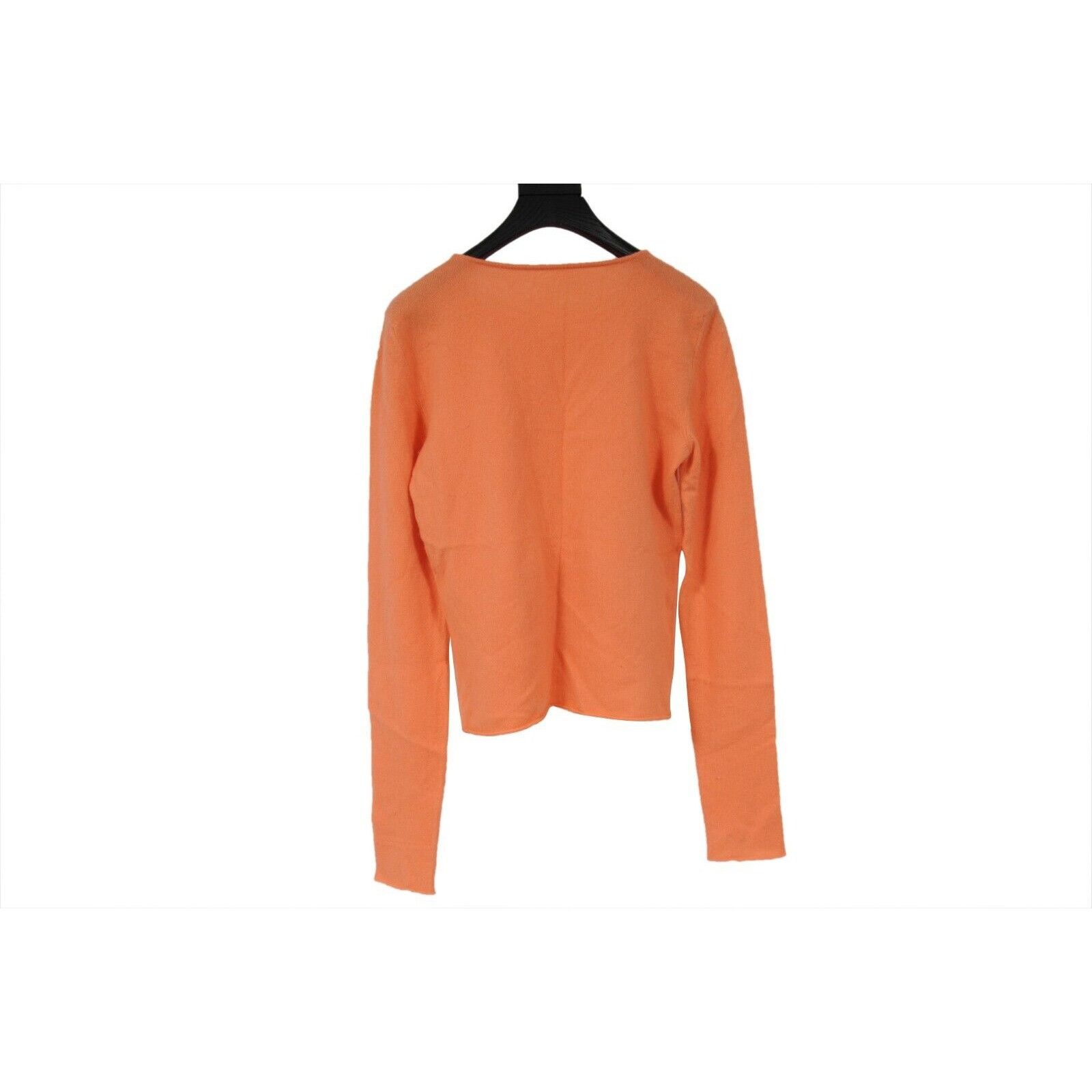 Lucien Pellat-Finet Orange Cashmere Pullover Sweater Size M / US 6-8 / IT 42-44 - 2 Thumbnail