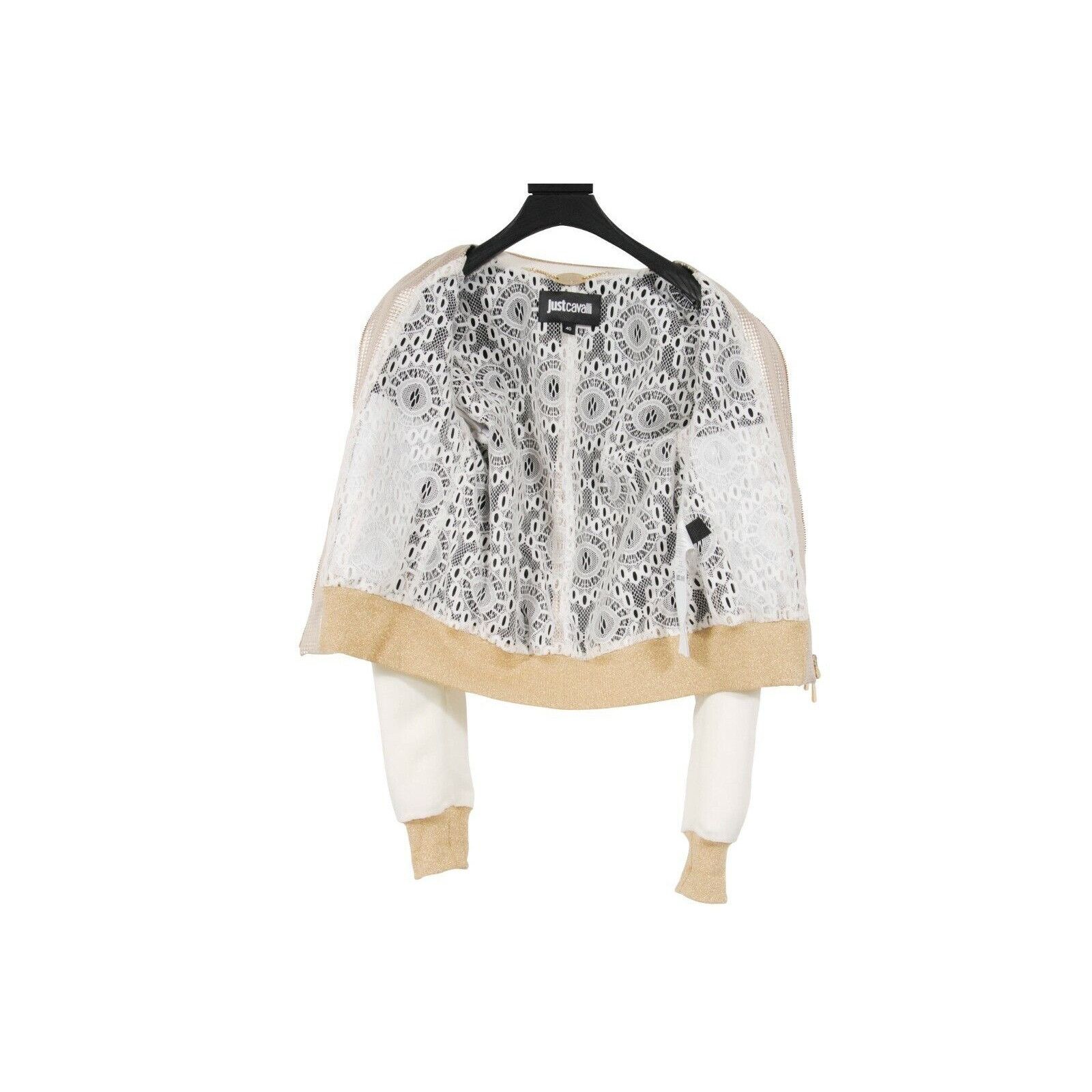 Just Cavalli Gold Bomber Track Jacket Size S / US 4 / IT 40 - 8 Thumbnail
