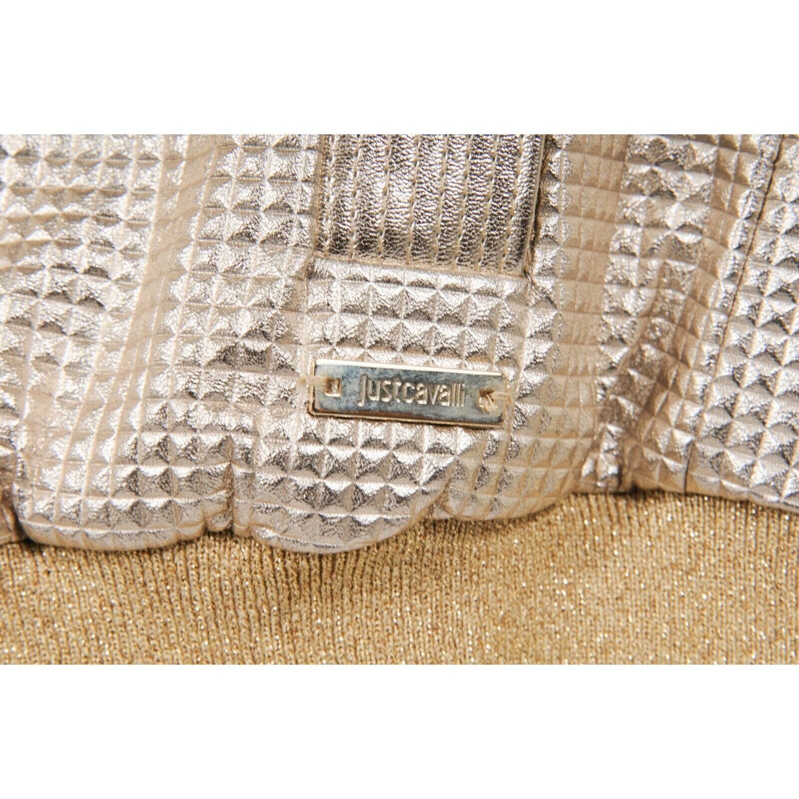 Just Cavalli Gold Bomber Track Jacket Size S / US 4 / IT 40 - 5 Thumbnail