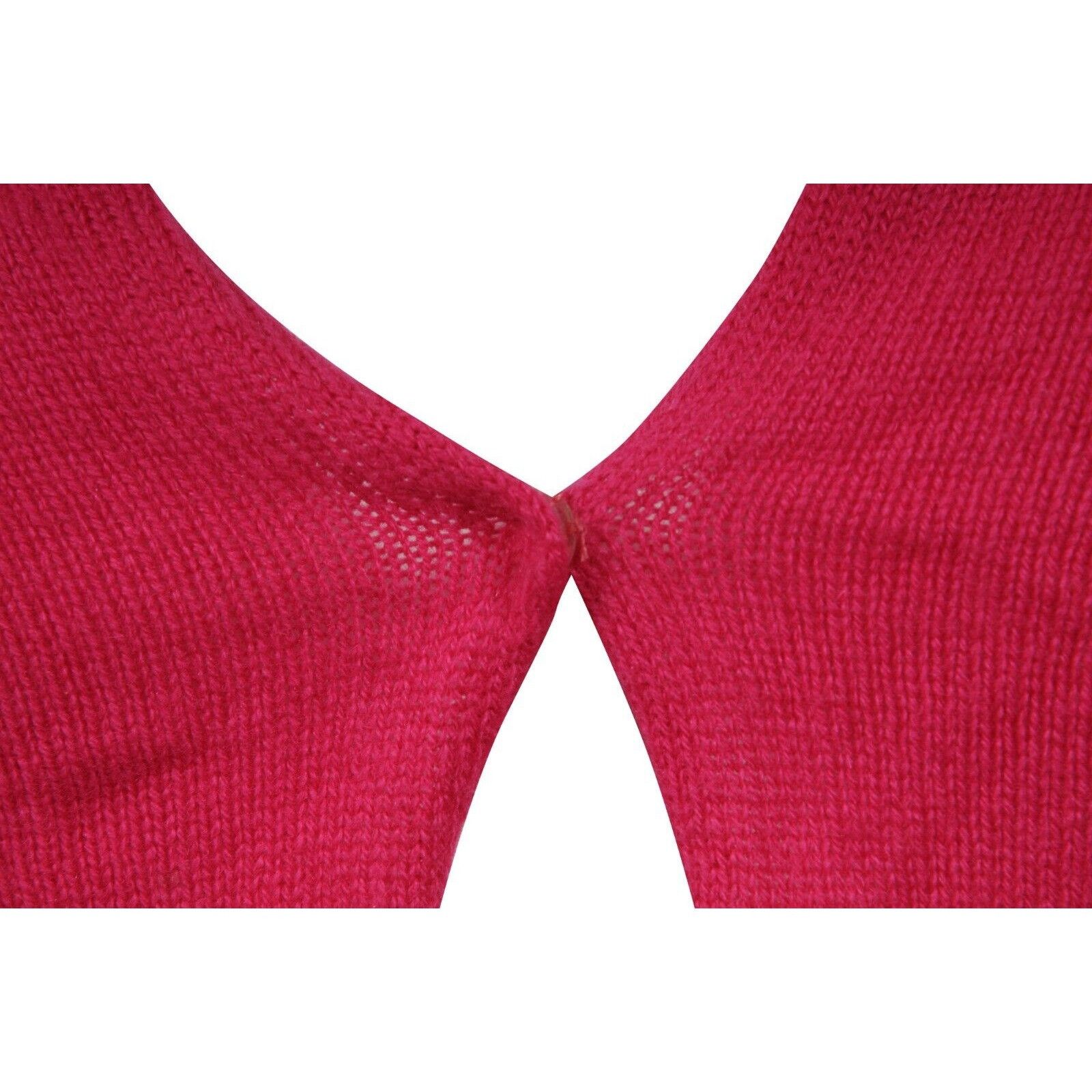 Marni Pink Cashmere Tie Front Cropped Cardigan Top Size S / US 4 / IT 40 - 10 Thumbnail