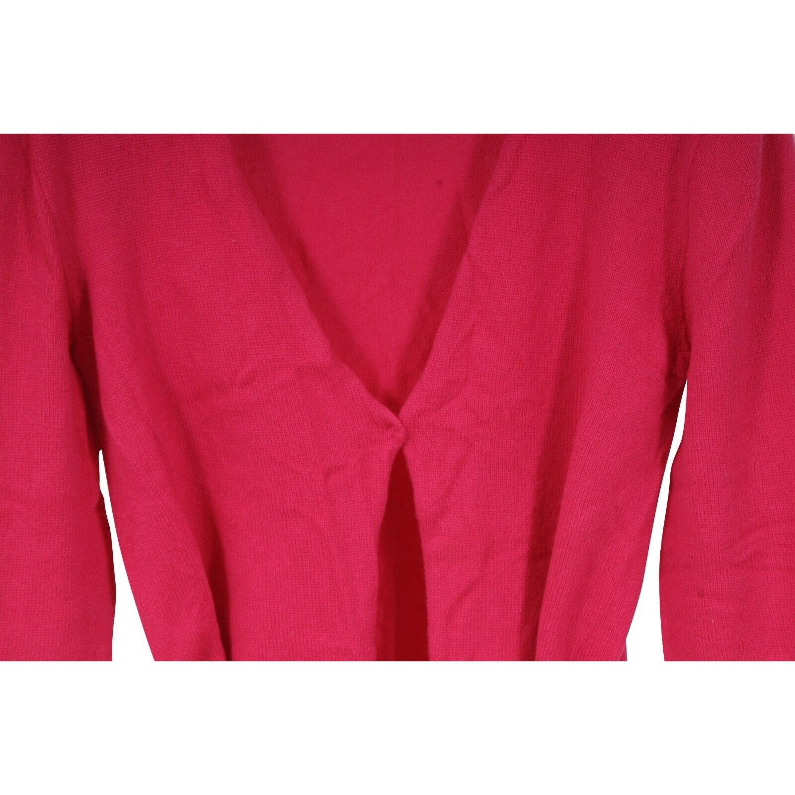 Marni Pink Cashmere Tie Front Cropped Cardigan Top Size S / US 4 / IT 40 - 4 Thumbnail