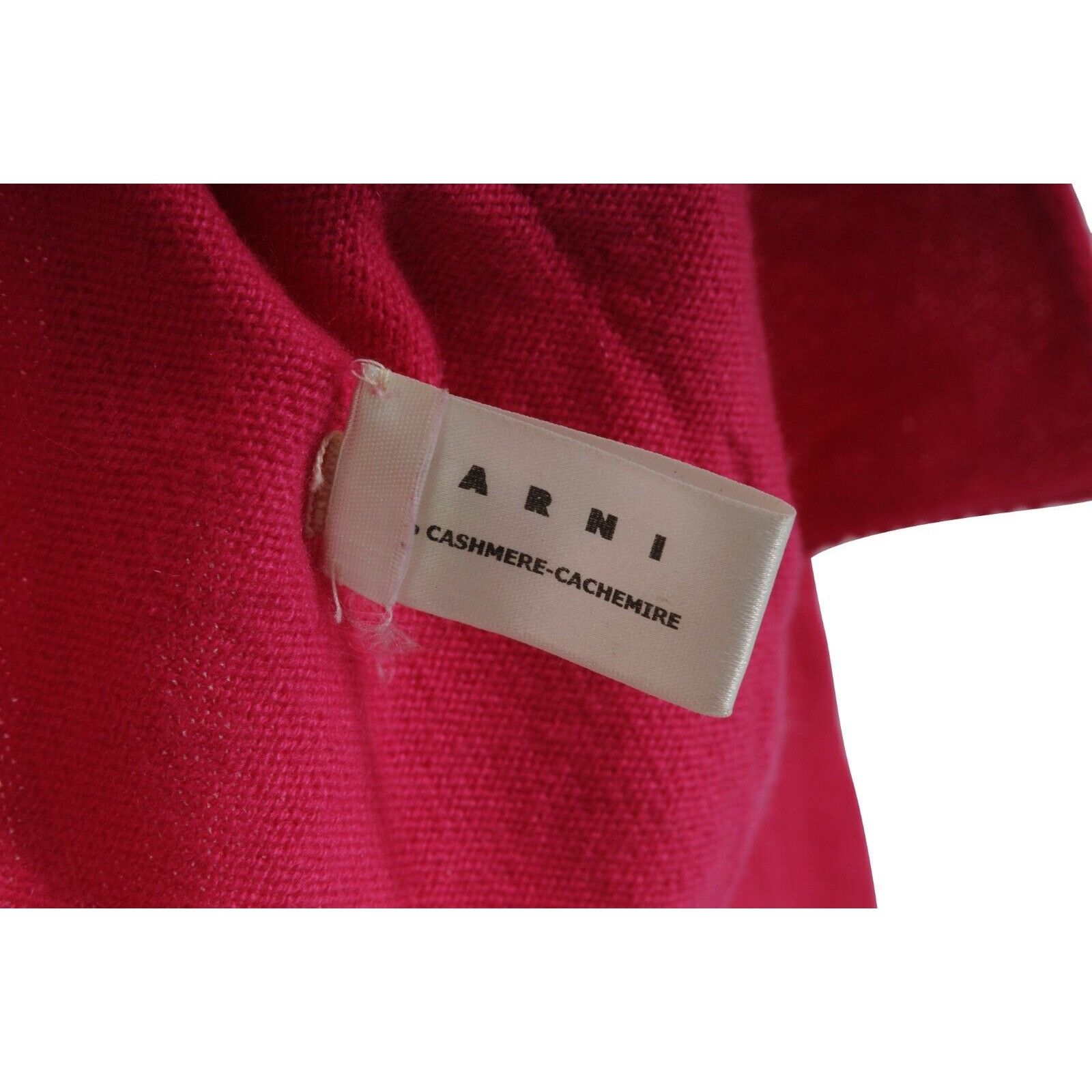 Marni Pink Cashmere Tie Front Cropped Cardigan Top Size S / US 4 / IT 40 - 9 Thumbnail