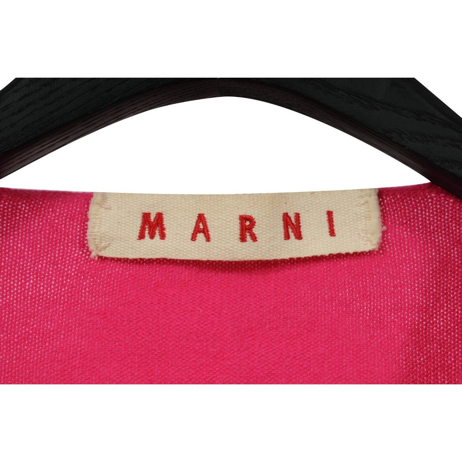 Marni Pink Cashmere Tie Front Cropped Cardigan Top Size S / US 4 / IT 40 - 7 Thumbnail