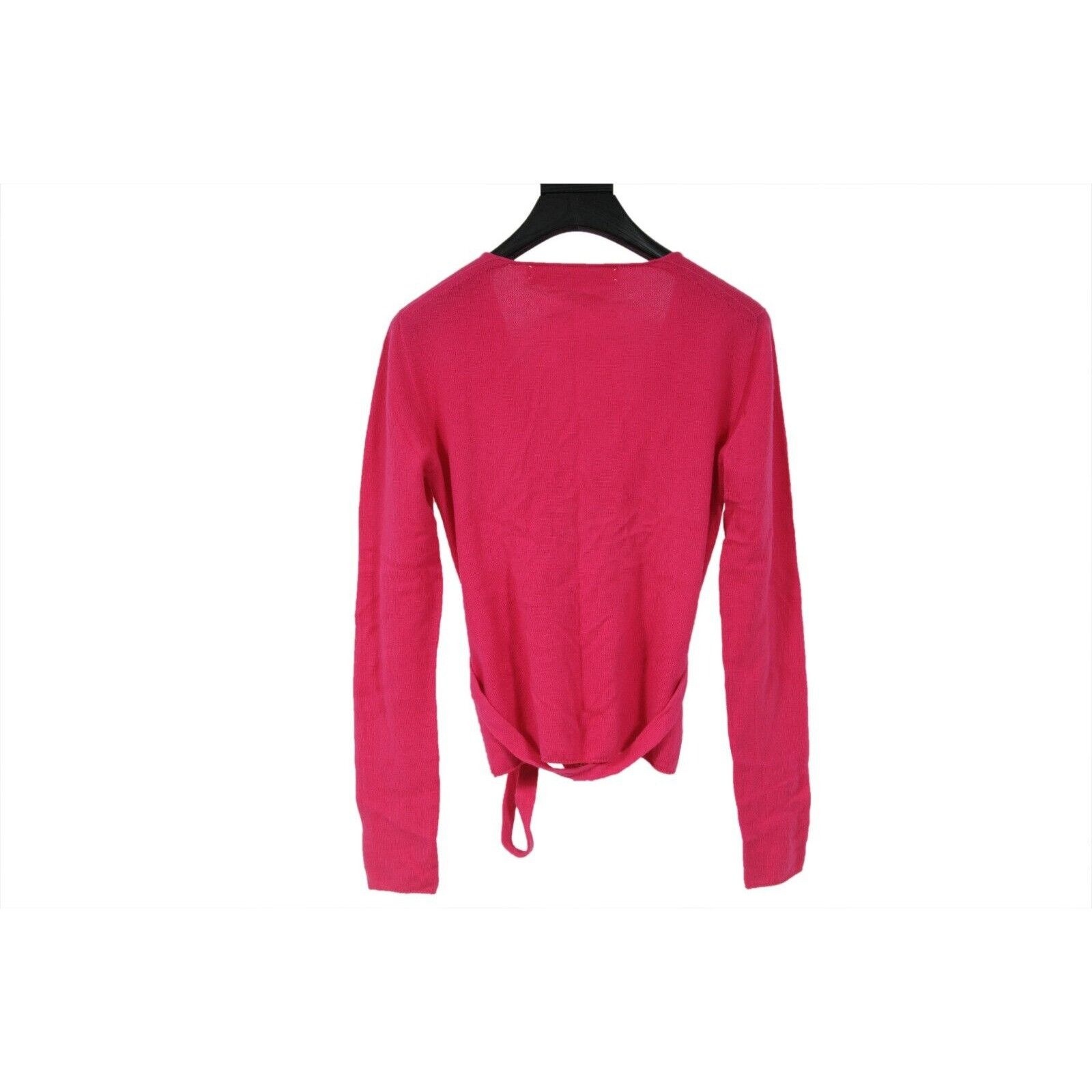Marni Pink Cashmere Tie Front Cropped Cardigan Top Size S / US 4 / IT 40 - 3 Thumbnail
