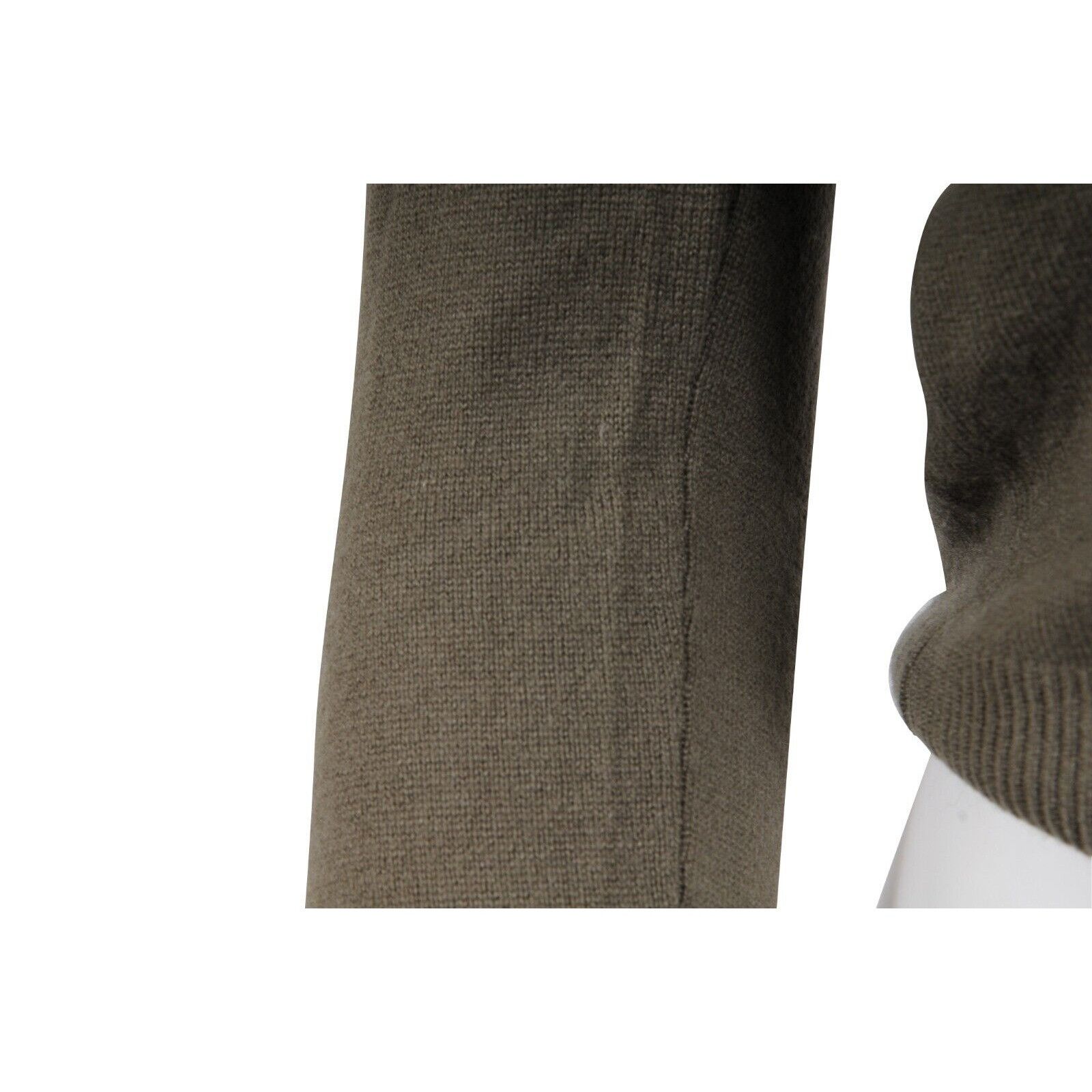 Marni U Neck Sweater Olive Green Cashmere Size S / US 4 / IT 40 - 3 Thumbnail
