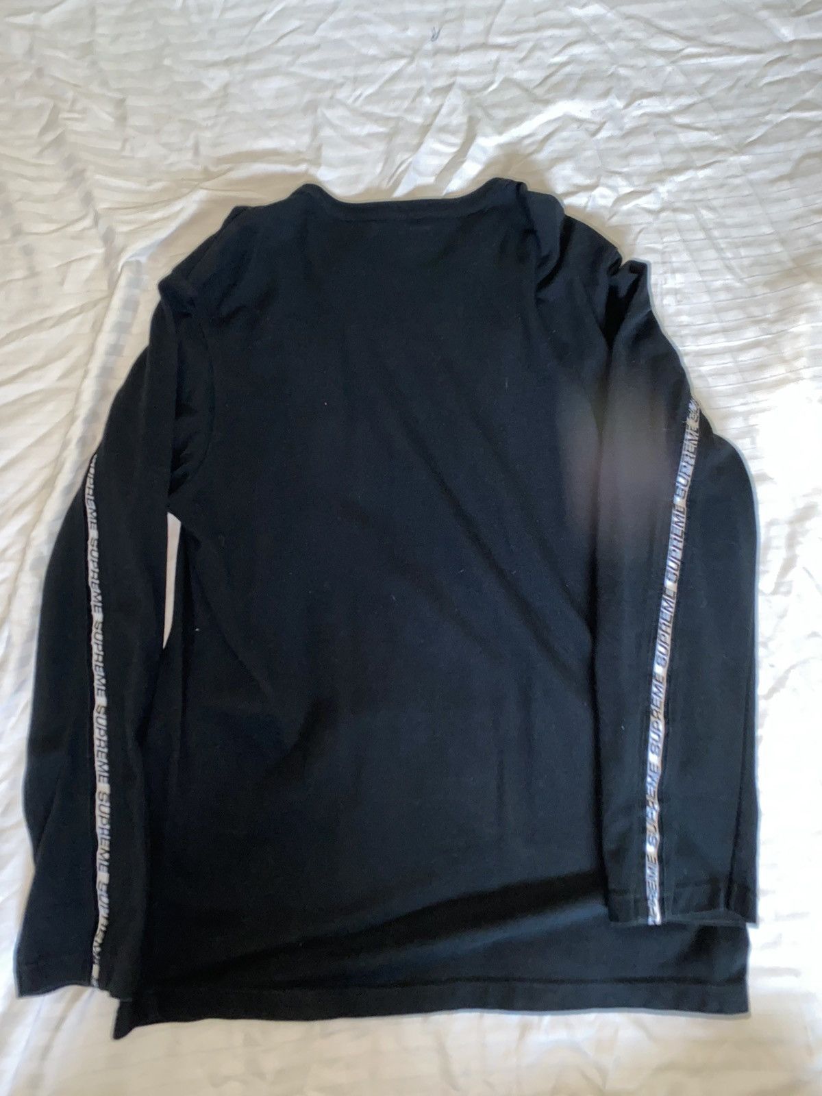 Supreme Supreme Tape Stripe Pique L/S Top SIZE M Size US M / EU 48-50 / 2 - 2 Thumbnail