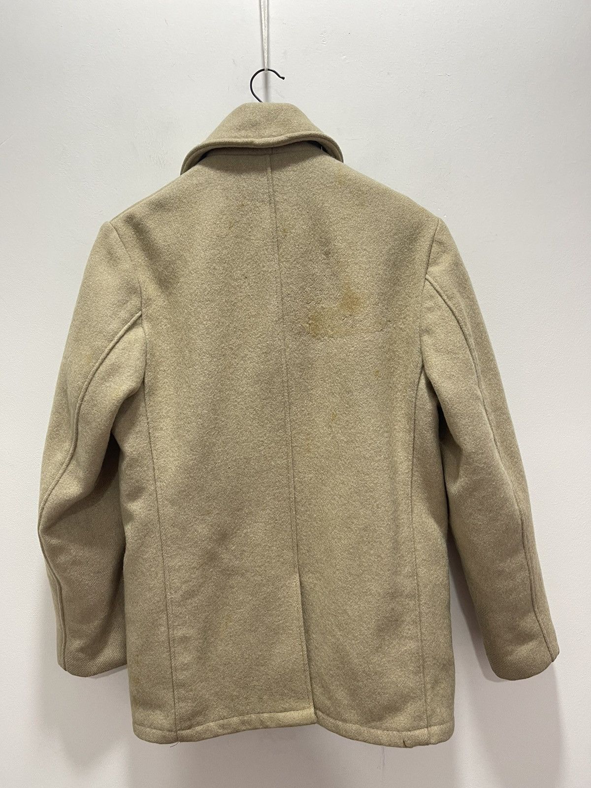 Schott VINTAGE US 740N WOOL BUTTON UP PEA COAT JACKET Size S / US 4 / IT 40 - 5 Thumbnail