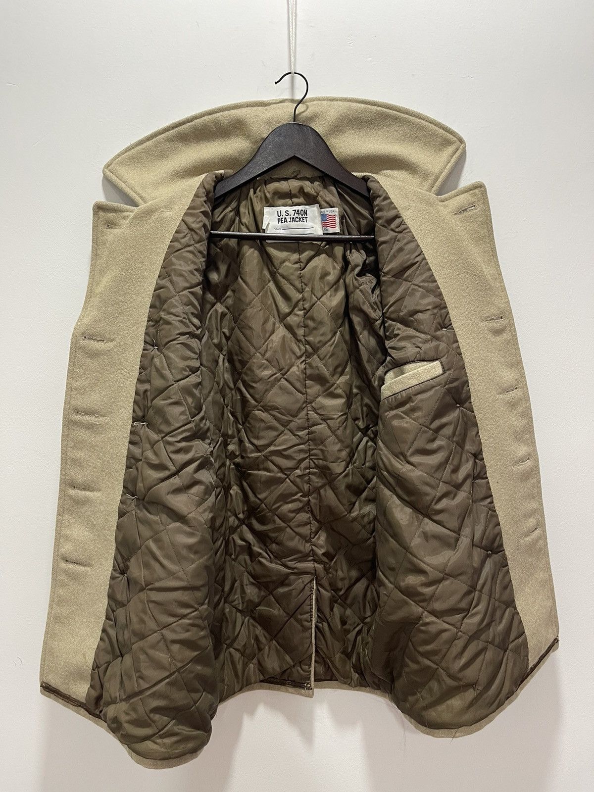 Schott VINTAGE US 740N WOOL BUTTON UP PEA COAT JACKET Size S / US 4 / IT 40 - 9 Thumbnail