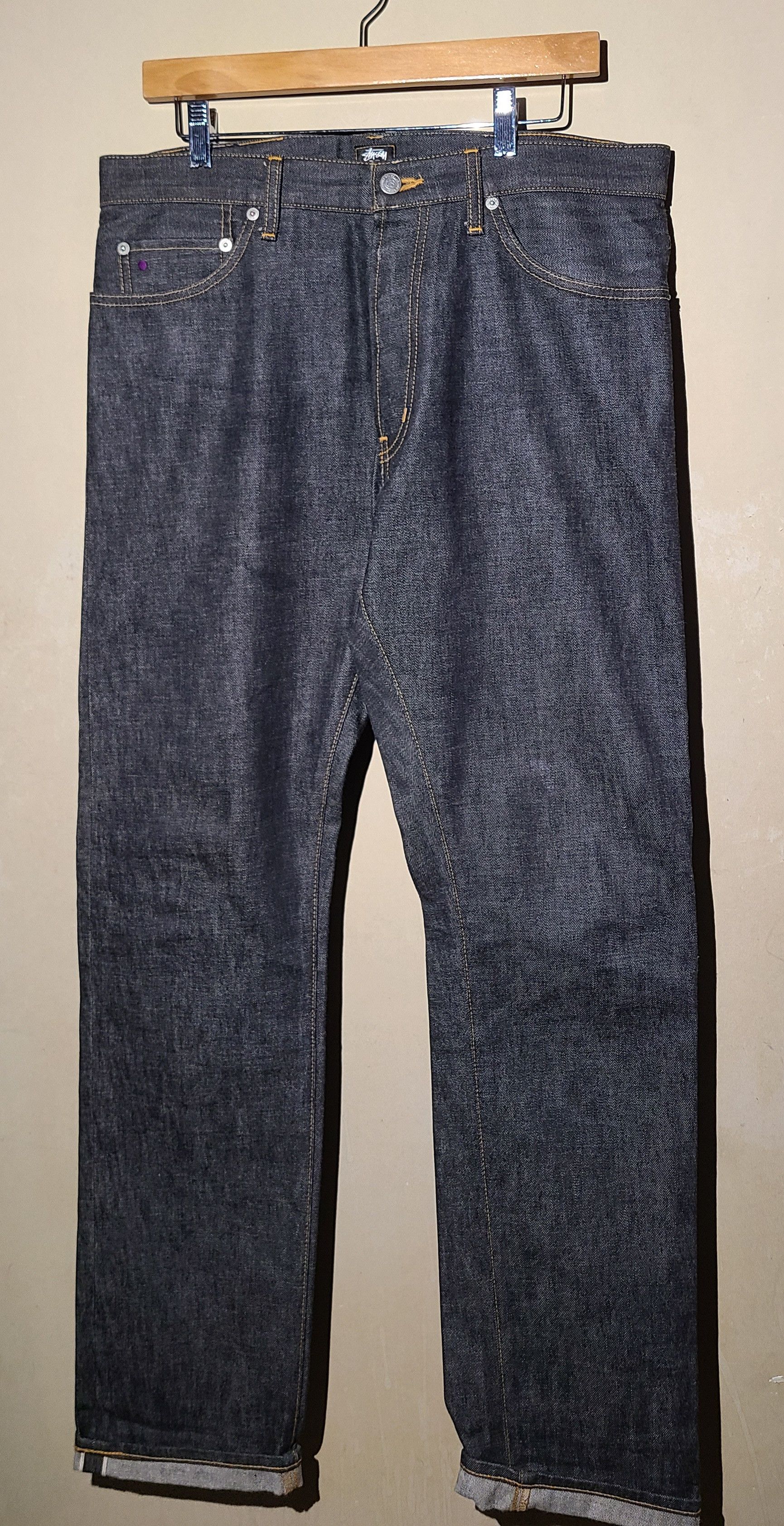 Stussy Stussy Jeans Deluxe Harris Fit Selvedged Pants Size US 35 - 1 Thumbnail
