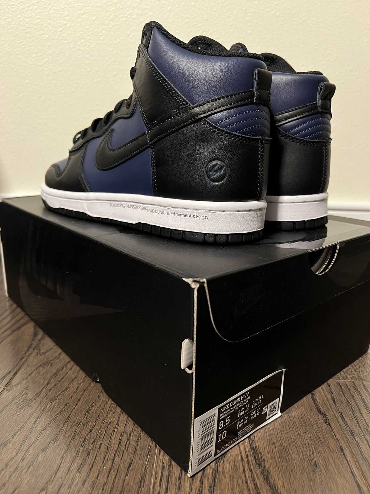 Fragment Design × Nike 2021 Nike Dunk High “Fragment” Tokyo Exclusive Size US 8.5 / EU 41-42 - 4 Thumbnail
