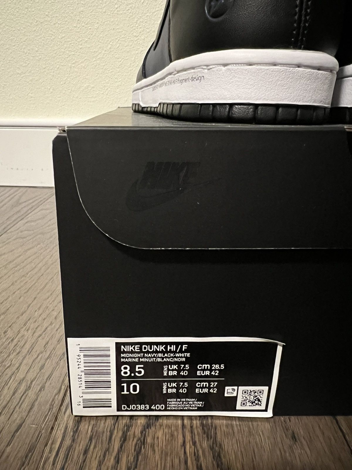 Fragment Design × Nike 2021 Nike Dunk High “Fragment” Tokyo Exclusive Size US 8.5 / EU 41-42 - 6 Thumbnail