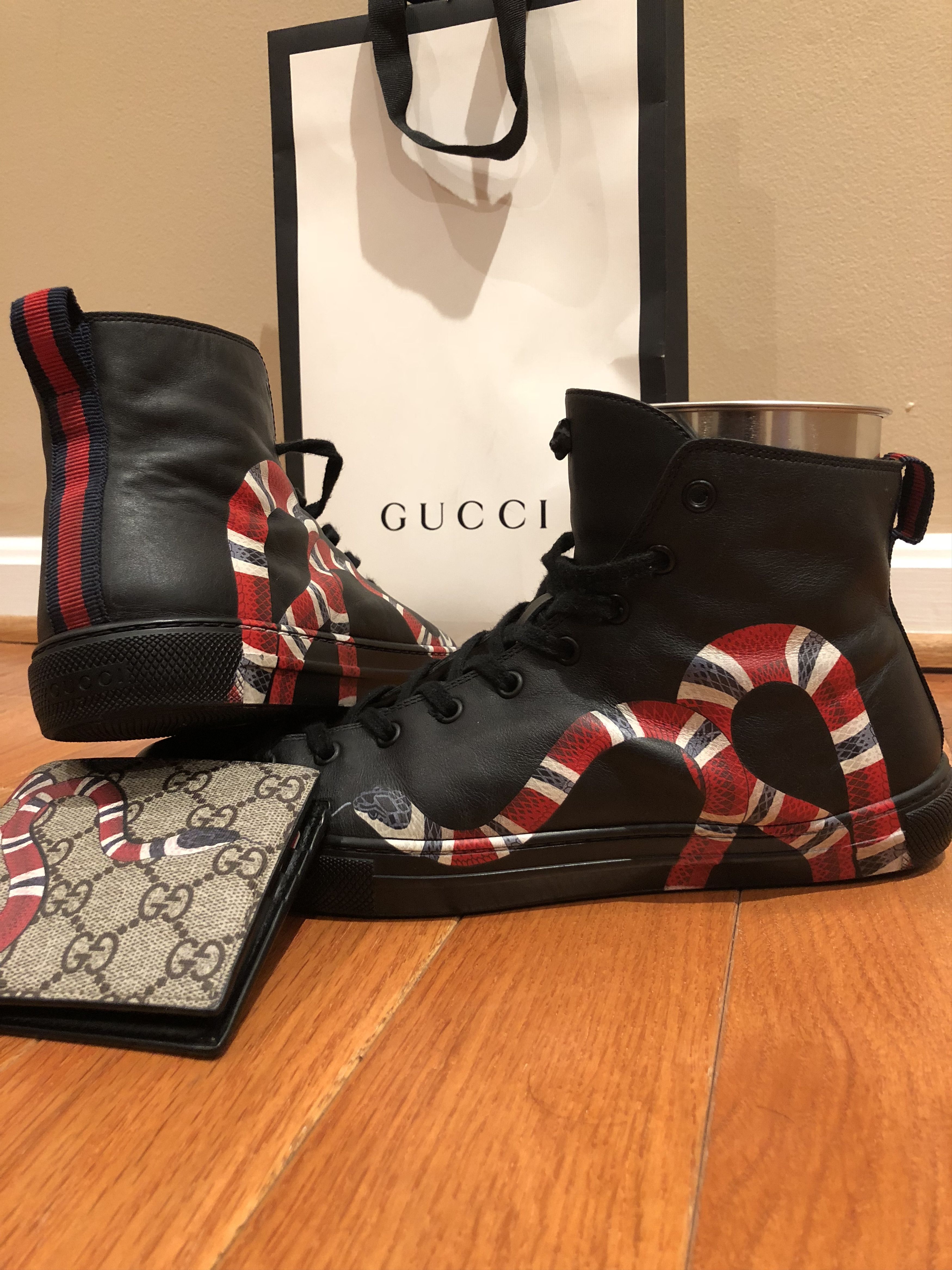 Gucci snake hotsell shoes high tops