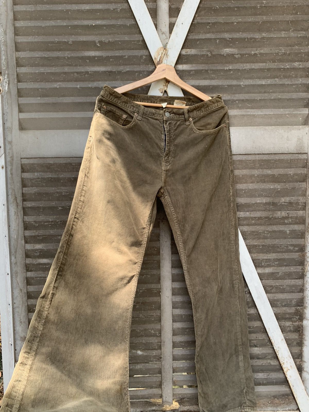 Banana Republic Vintage BANANA REPUBLIC STRAIGHT CUT CORDUROY PANTS Size US 33 - 5 Thumbnail