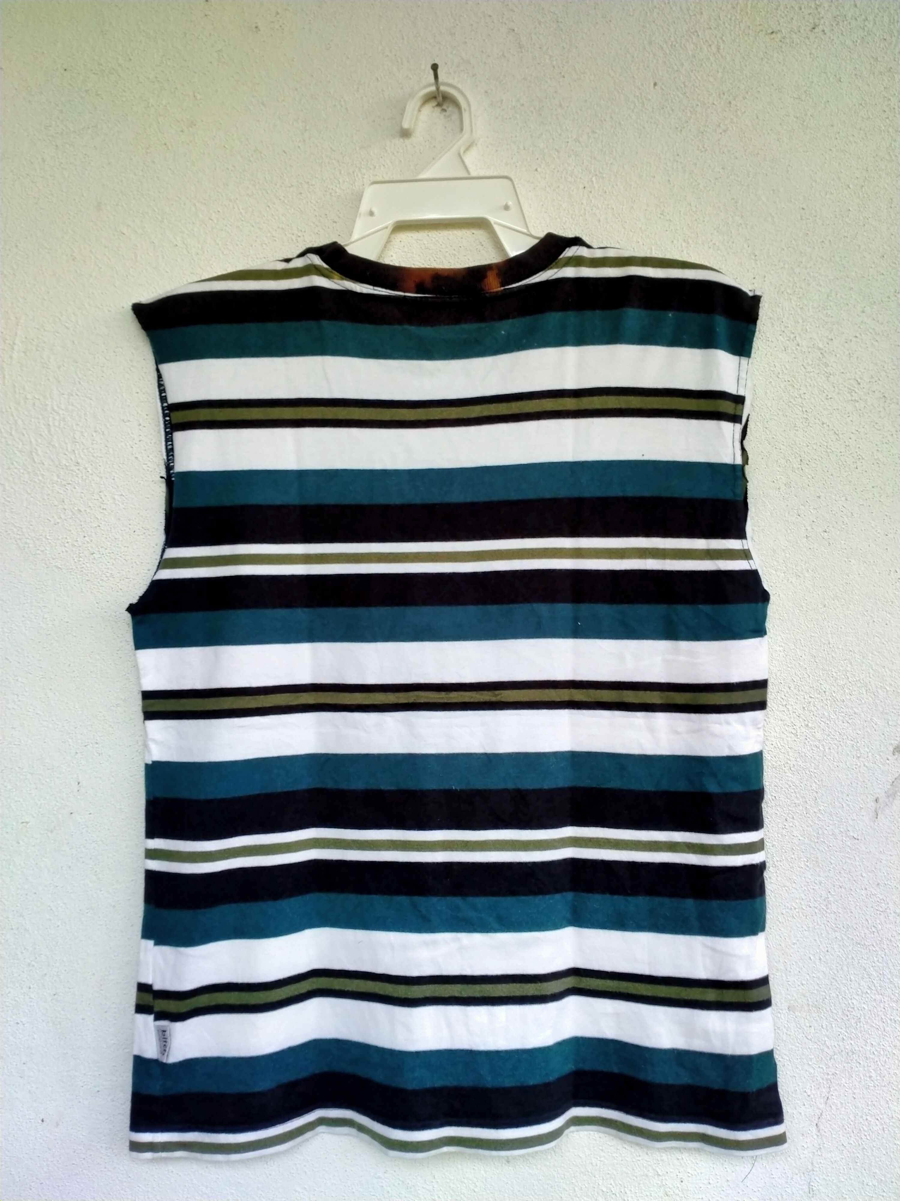 Vintage 💥 Vtg 90s Bitch Skateboards stripes sleeveless Size US M / EU 48-50 / 2 - 2 Thumbnail