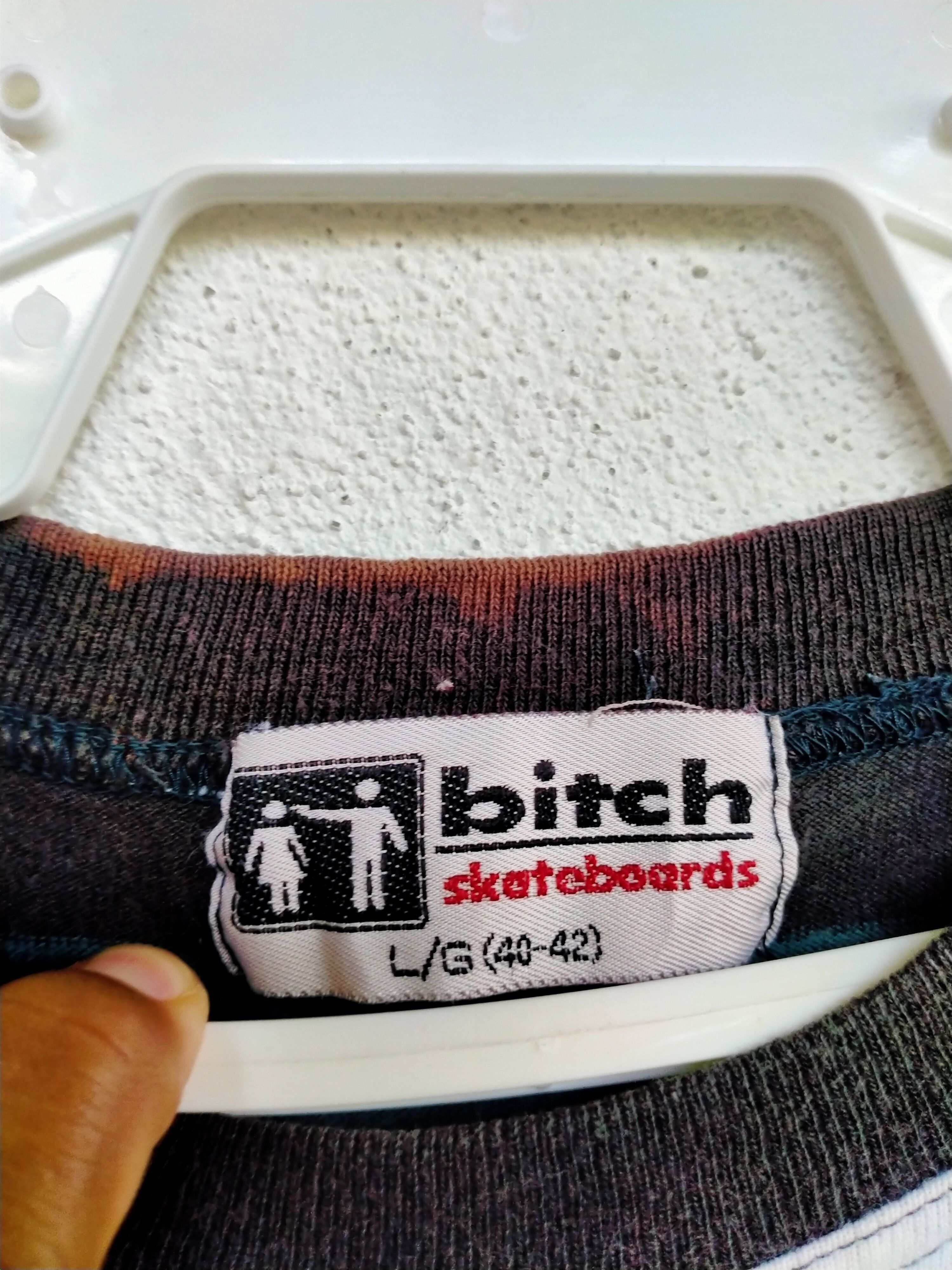 Vintage 💥 Vtg 90s Bitch Skateboards stripes sleeveless Size US M / EU 48-50 / 2 - 3 Thumbnail