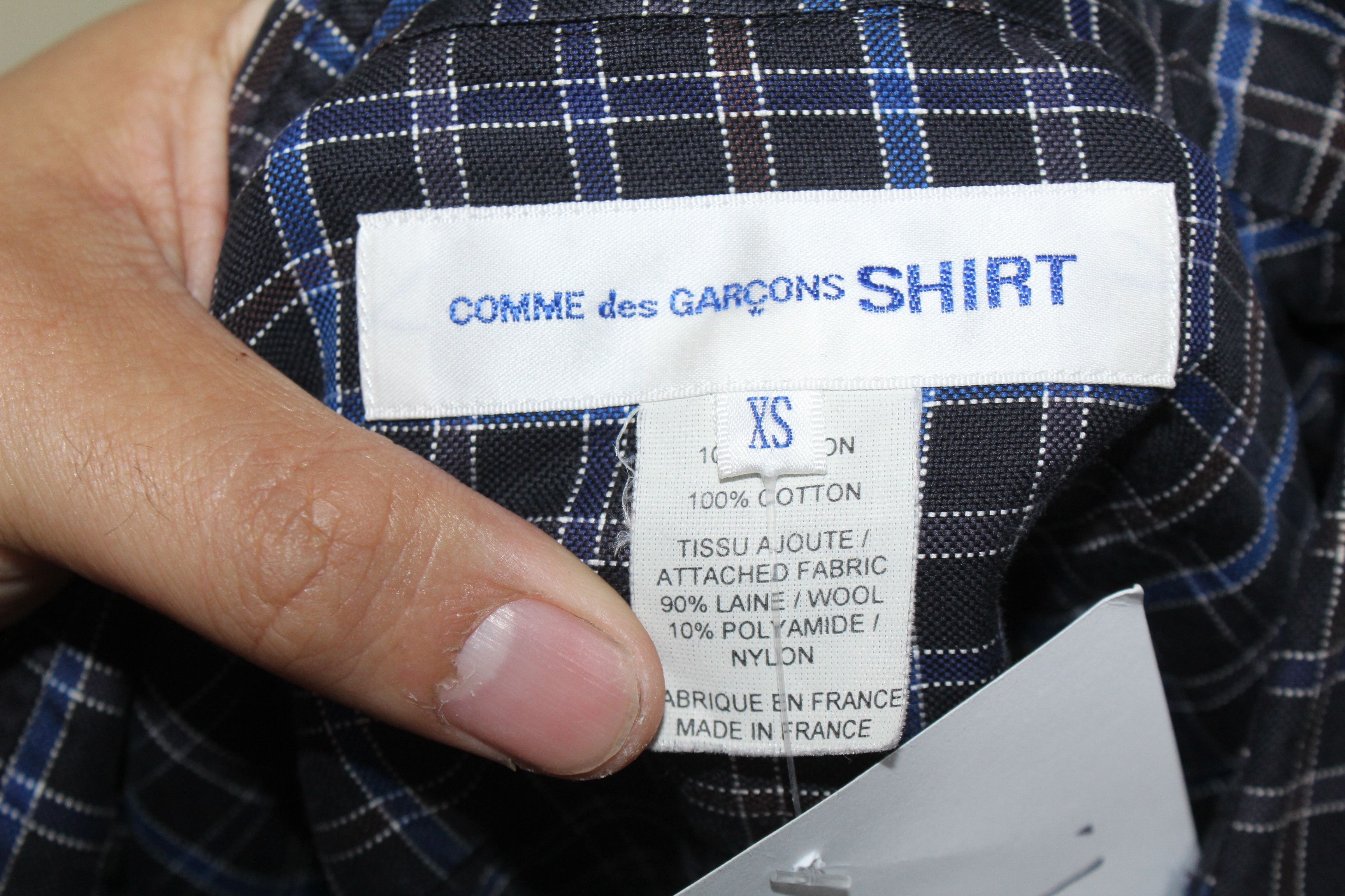 Comme des Garcons Shirt patchwork longsleeves Size US S / EU 44-46 / 1 - 5 Thumbnail