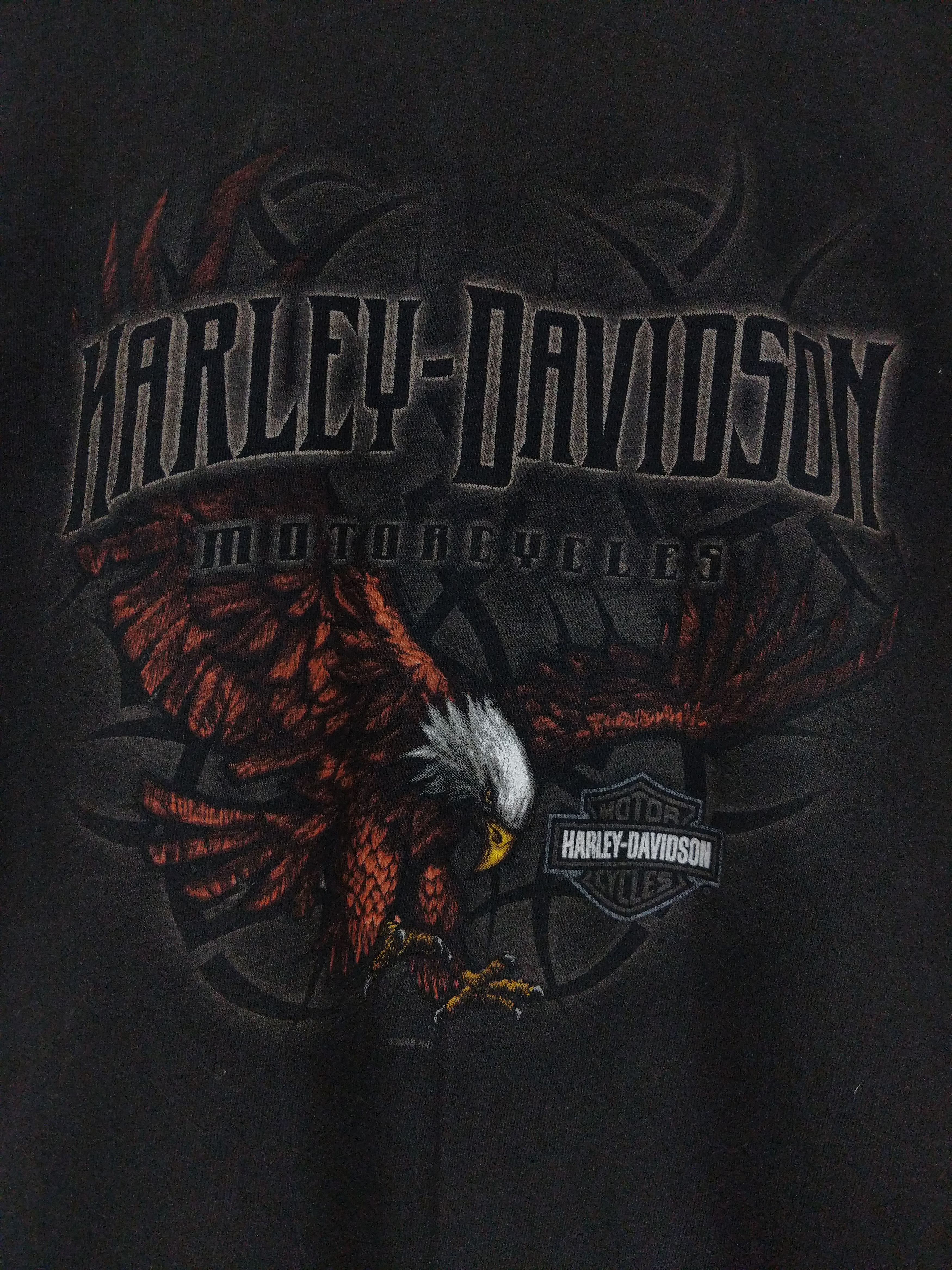 Harley Davidson Vintage Y2K Harley Davidson Hawaii Eagle Tribal Flames Tee Size US L / EU 52-54 / 3 - 4 Thumbnail