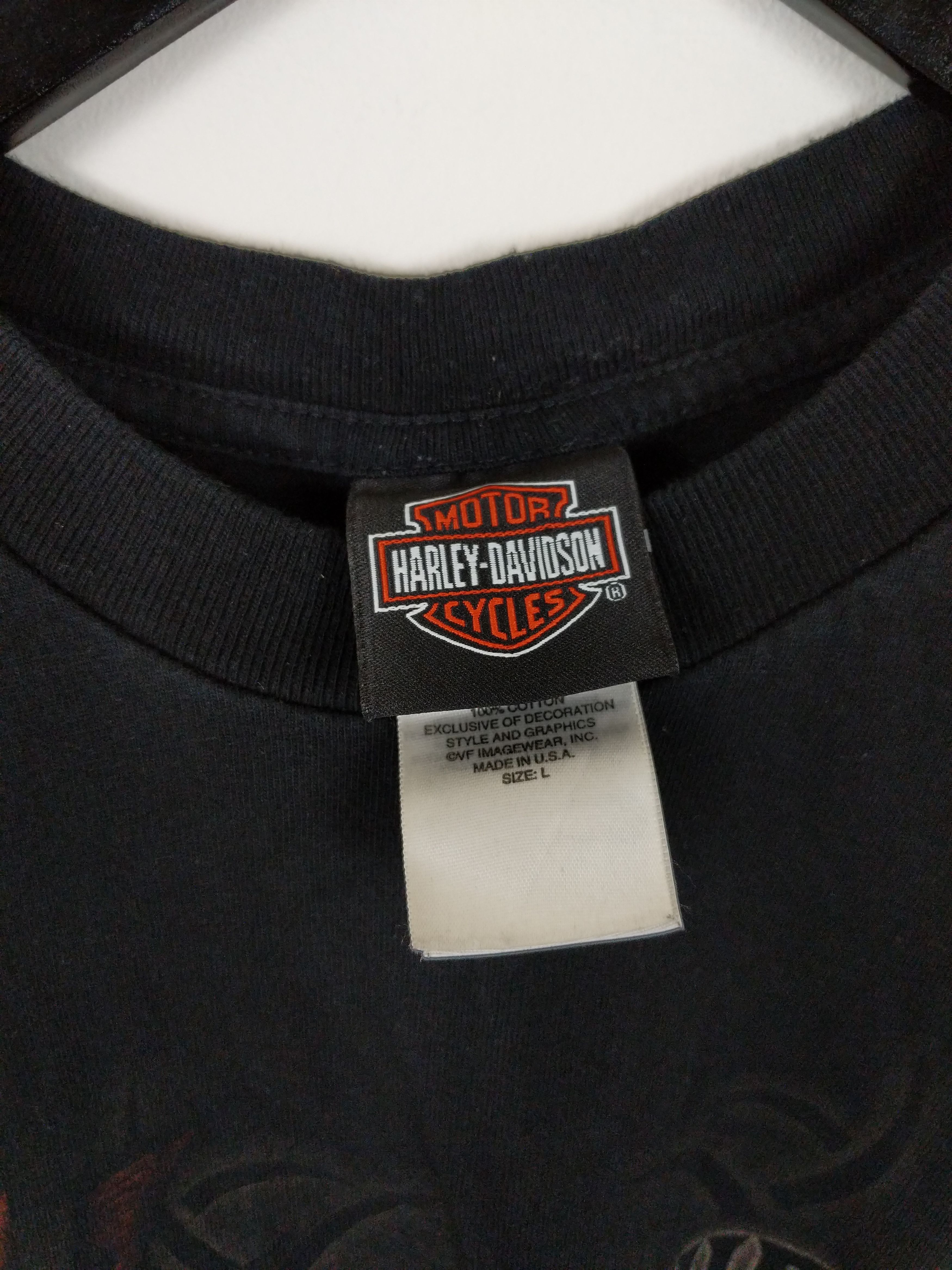Harley Davidson Vintage Y2K Harley Davidson Hawaii Eagle Tribal Flames Tee Size US L / EU 52-54 / 3 - 3 Thumbnail