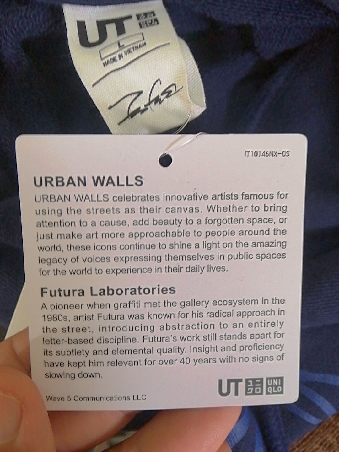 Futura × Uniqlo Futura Laboratories Hoodies by Uniqlo navy blue/L sizes Size US L / EU 52-54 / 3 - 5 Thumbnail