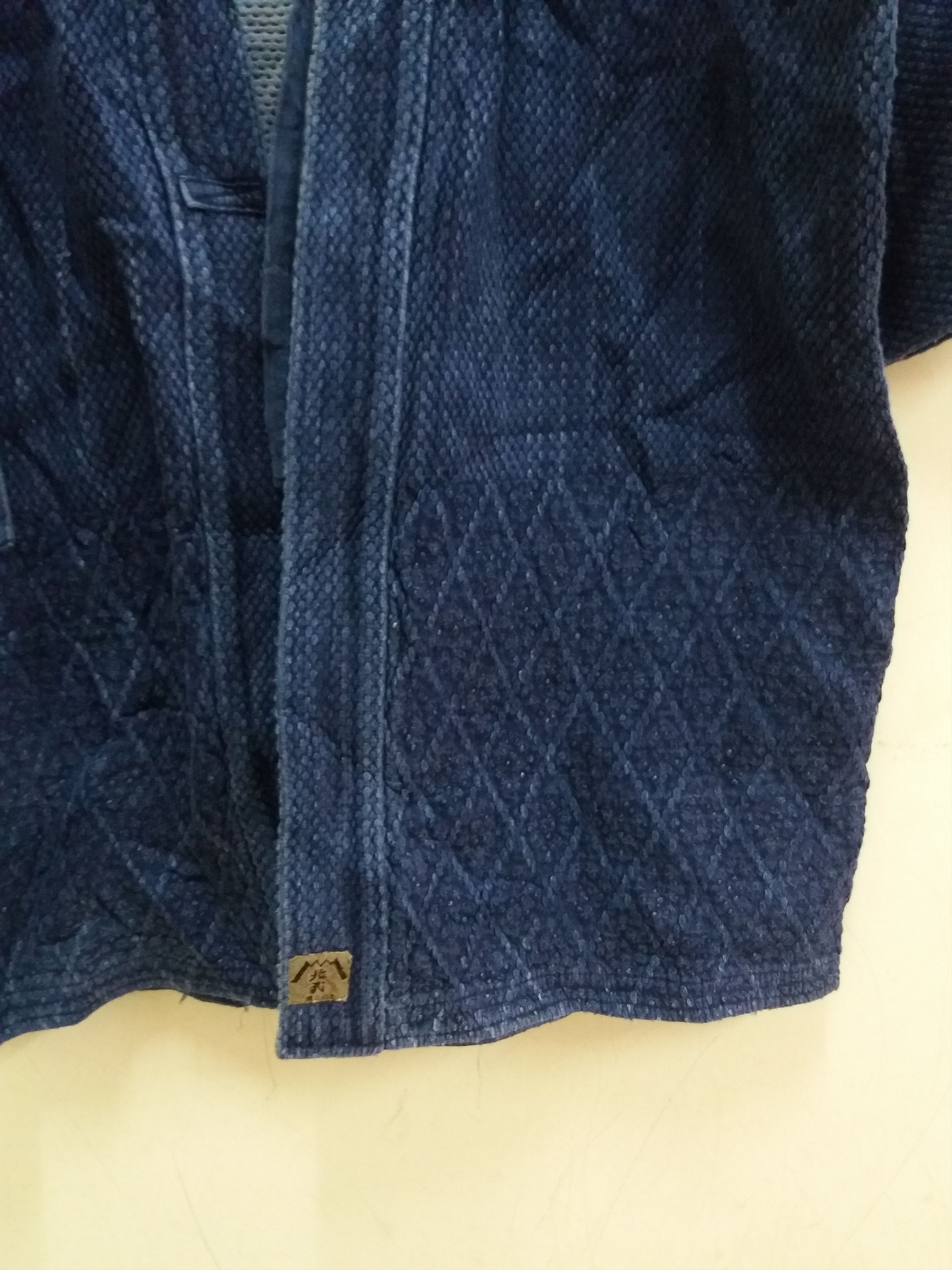Indigo Vintage Cotton Indigo Japanese Noragi Sashiko Jacket Size US L / EU 52-54 / 3 - 6 Thumbnail