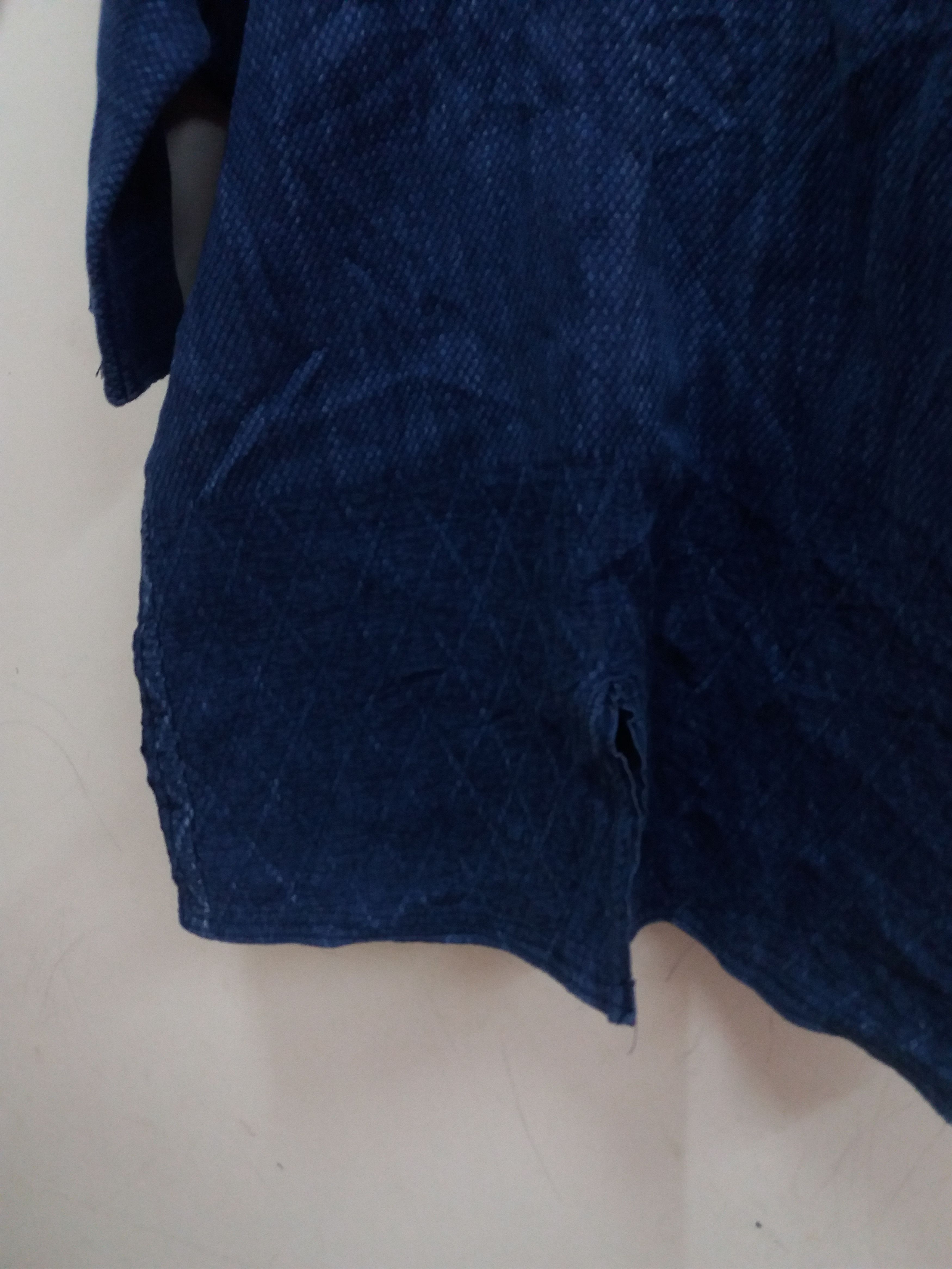 Indigo Vintage Cotton Indigo Japanese Noragi Sashiko Jacket Size US L / EU 52-54 / 3 - 5 Thumbnail