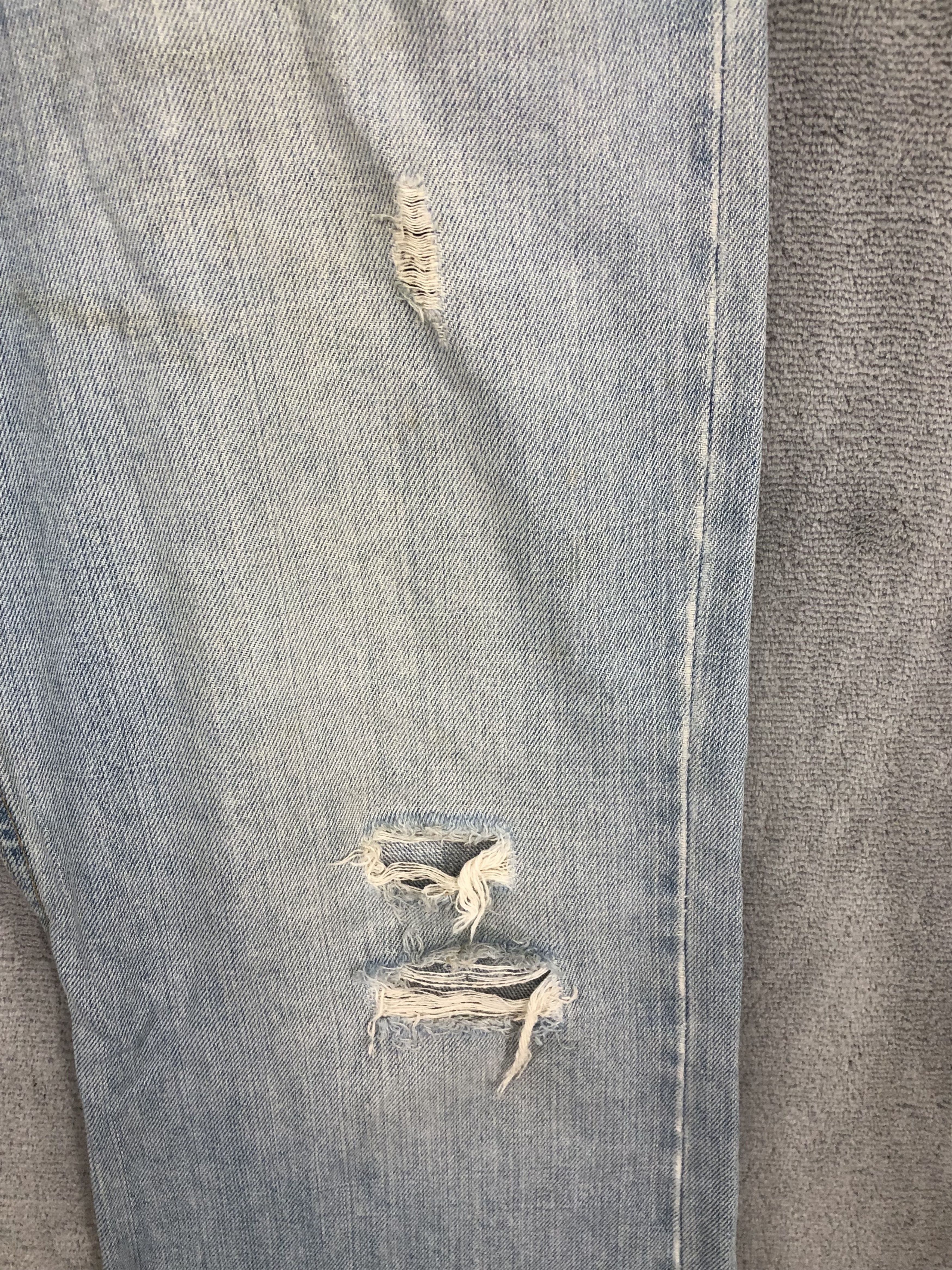 Levi's × Vintage Levis 527 Low Boot Cut Ripped Distressed Jeans T152 Size US 34 / EU 50 - 7 Thumbnail