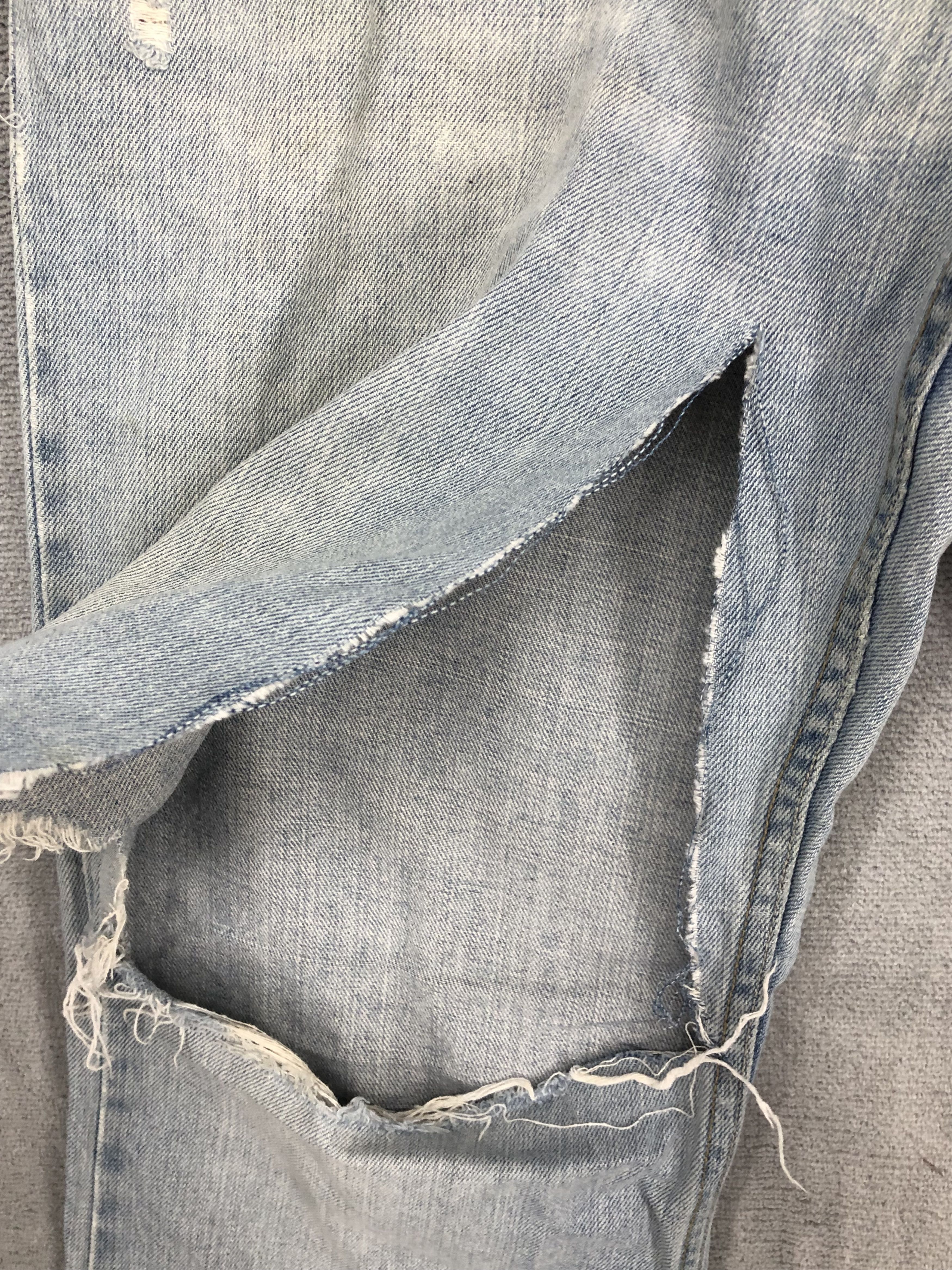 Levi's × Vintage Levis 527 Low Boot Cut Ripped Distressed Jeans T152 Size US 34 / EU 50 - 9 Thumbnail
