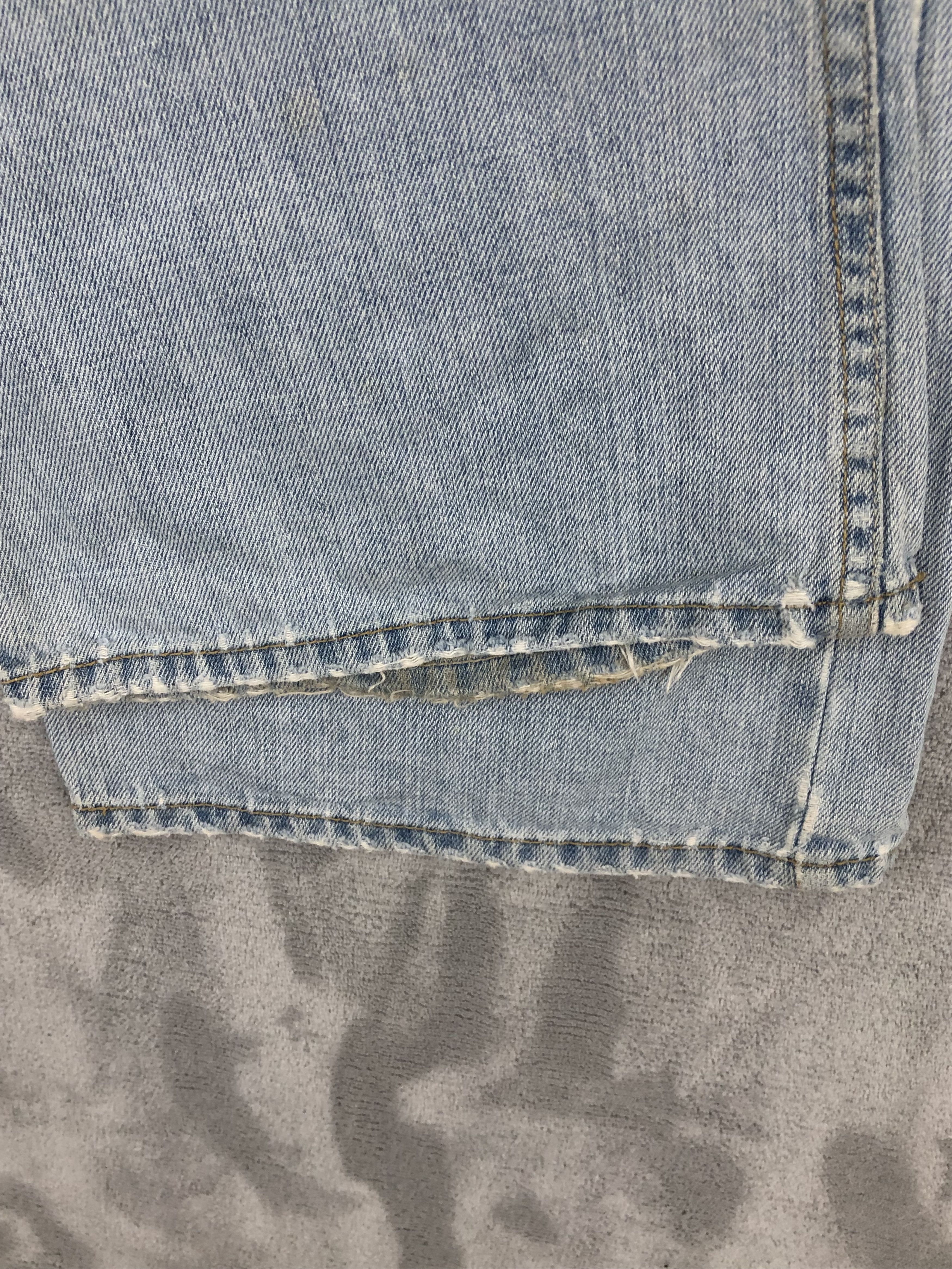 Levi's × Vintage Levis 527 Low Boot Cut Ripped Distressed Jeans T152 Size US 34 / EU 50 - 8 Thumbnail